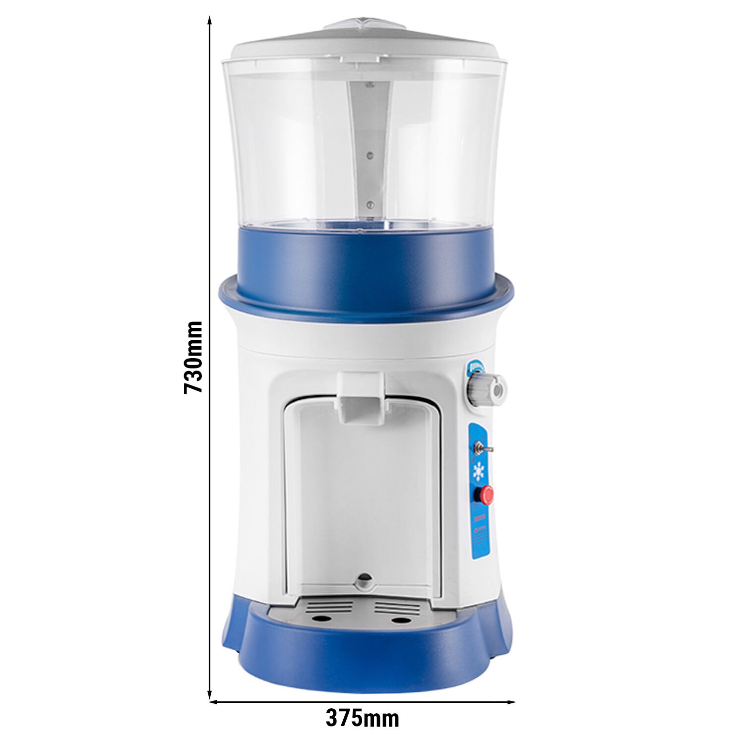 Tisch-Eiscrusher für Flockeneis - 11,3 kg/min - Weiß