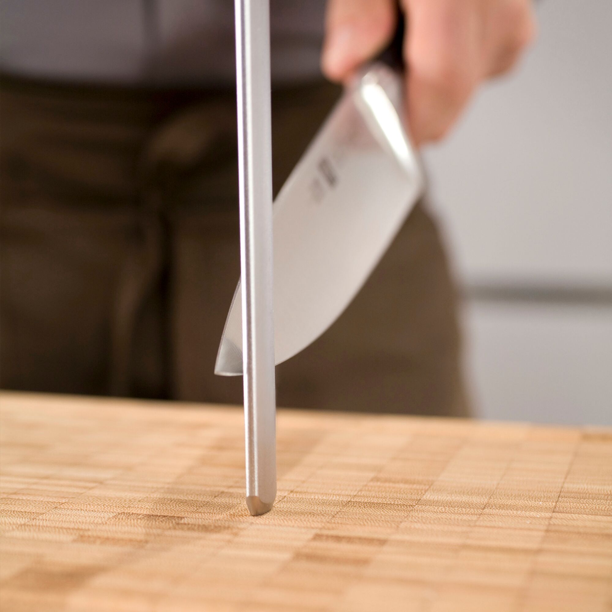 ZWILLING | Knife Sharpening Steel – 260 mm - Diamond‑Coated - Grooved - Ergo Plastic Handle - Oval
