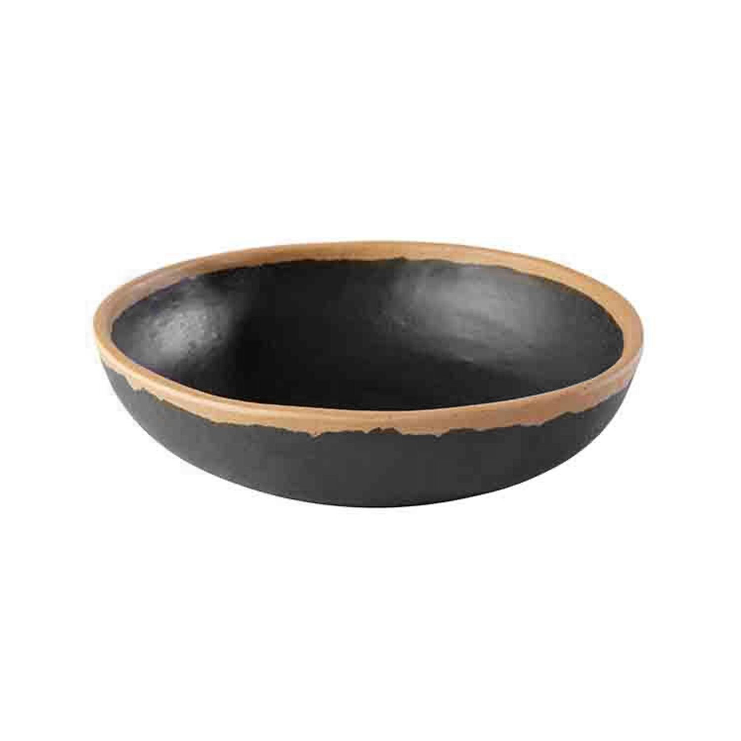 (6 pcs) Coupe - CROCKER - Mélamine - 0,5L - Ø 165mm - Profondeur : 40mm - Brown/Terracotta