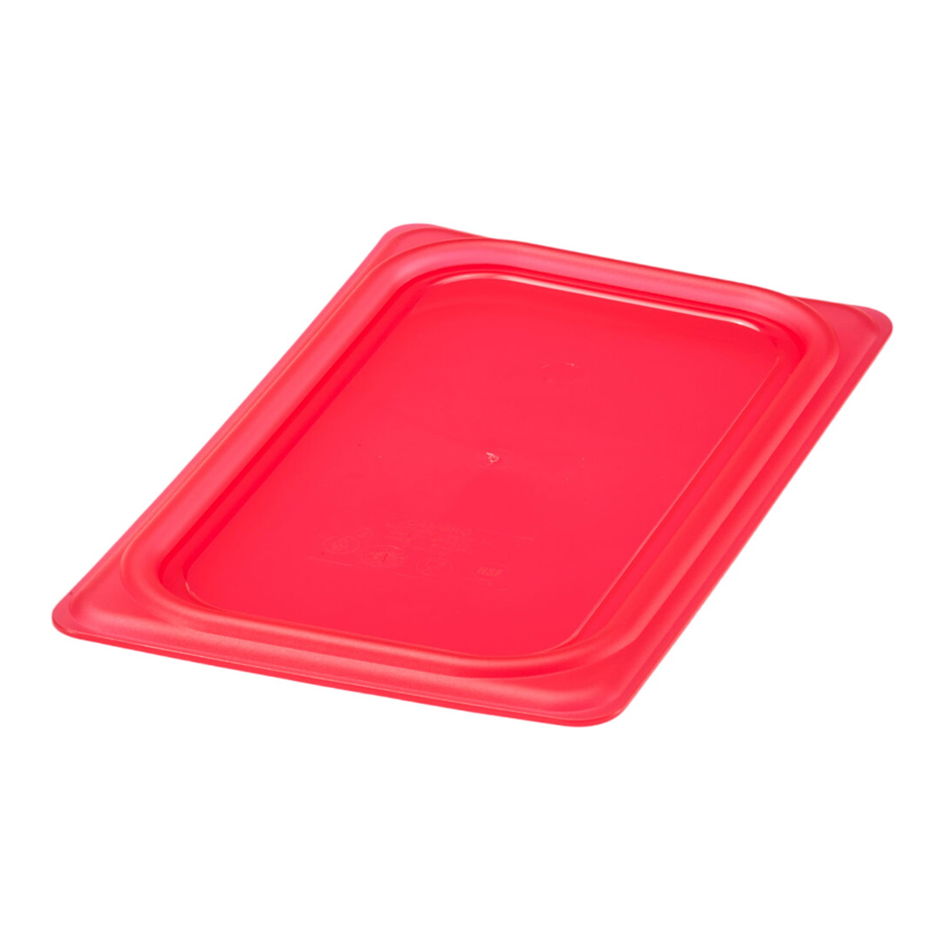 (6 pièces) CAMBRO | SafeTrak - Couvercle en polypropylène GN 1/4 - Rouge