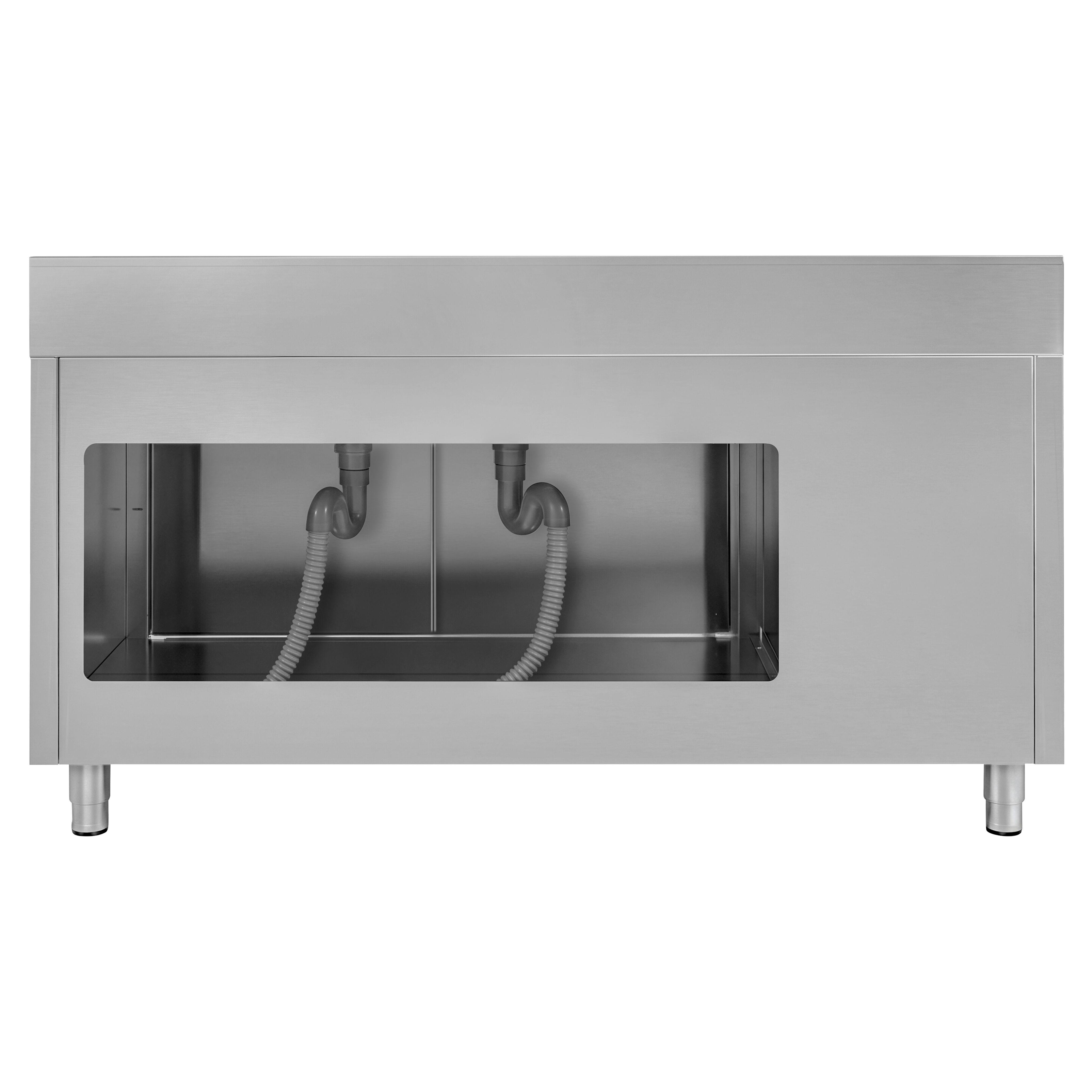ECO umivaonik – 1800 x 700 mm – s košem za otpad i dvije umivaonice s desne strane