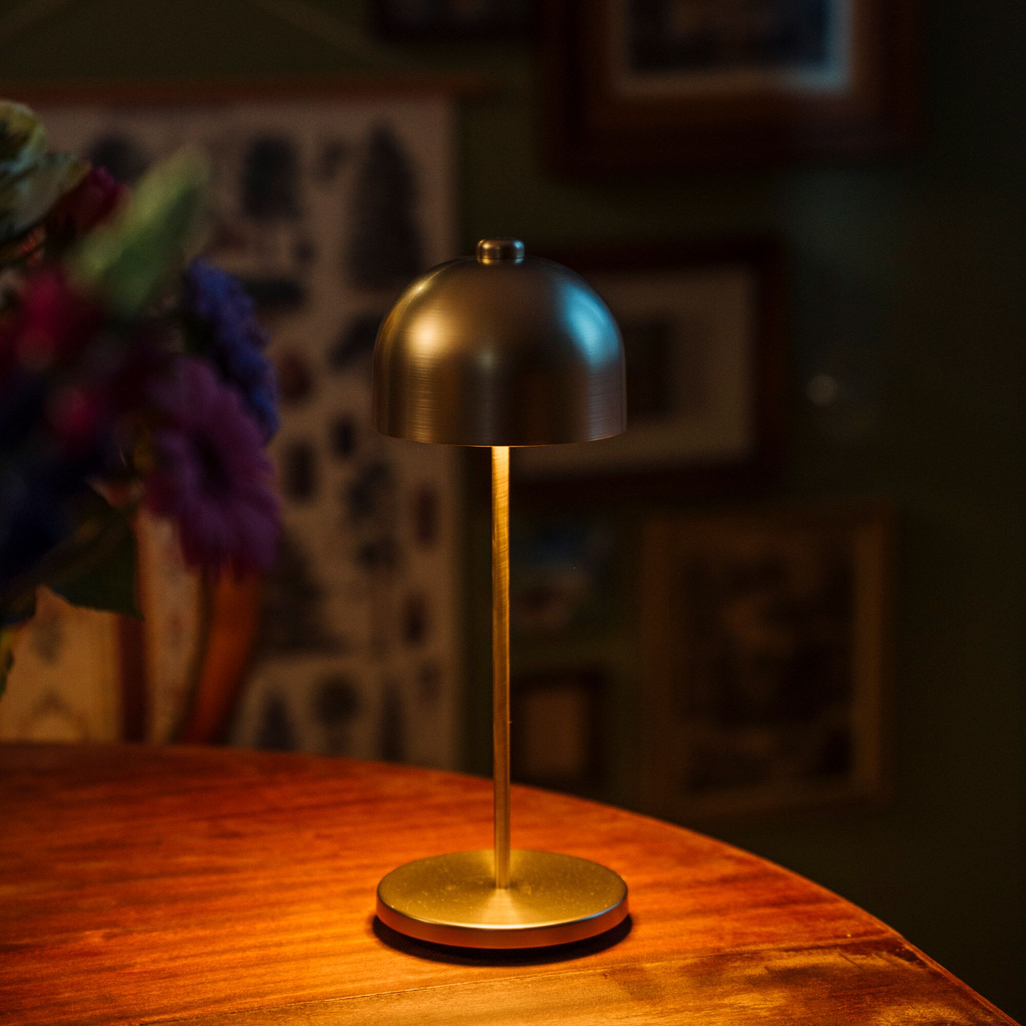 (4 pièces) Lampe de table – JOSEF MINI – dimmable en 3 niveaux – Ø 80 mm – Champagne