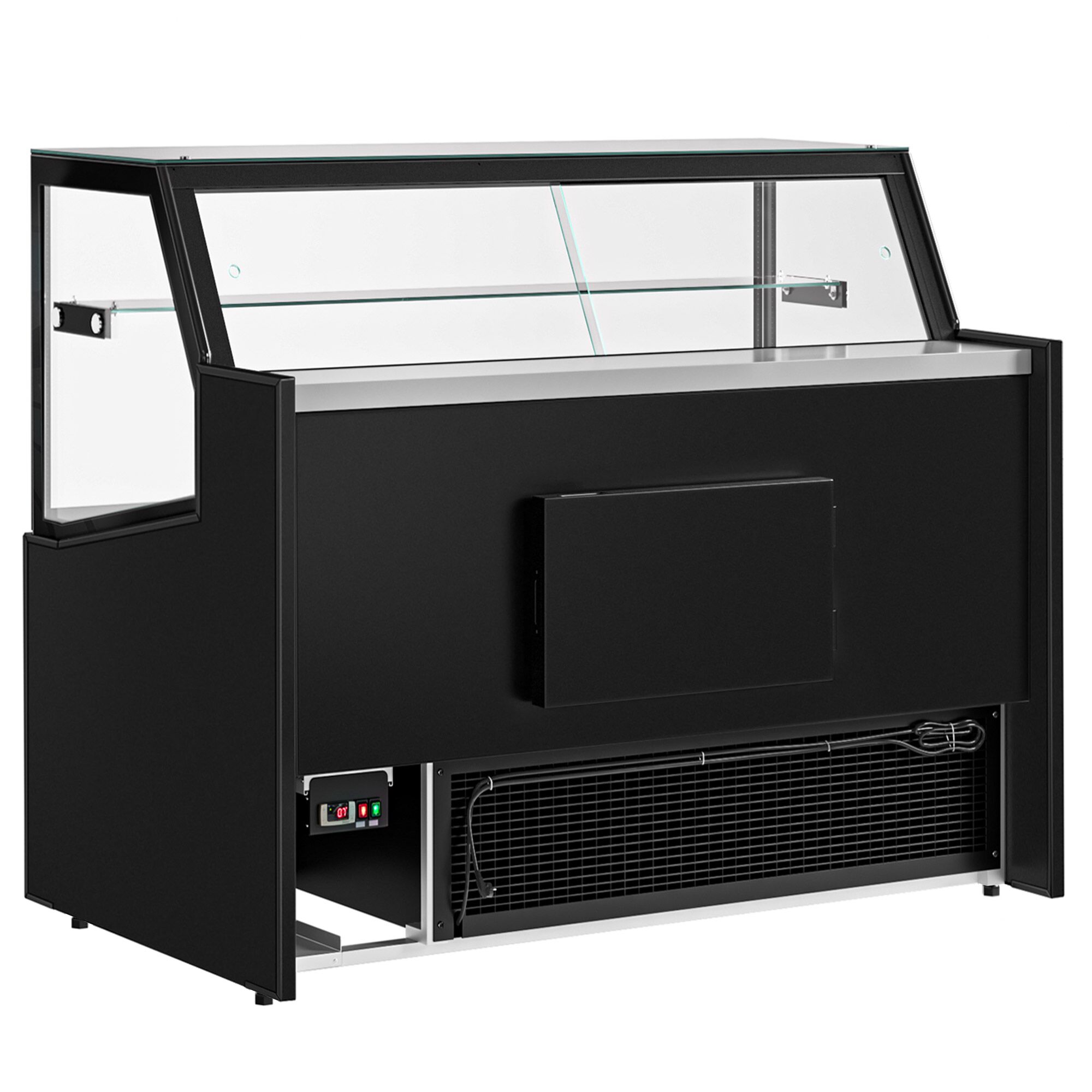 Comptoir réfrigéré - 1330x910mm - +0/+5°C - 169L - double vitrage - 1 étagère