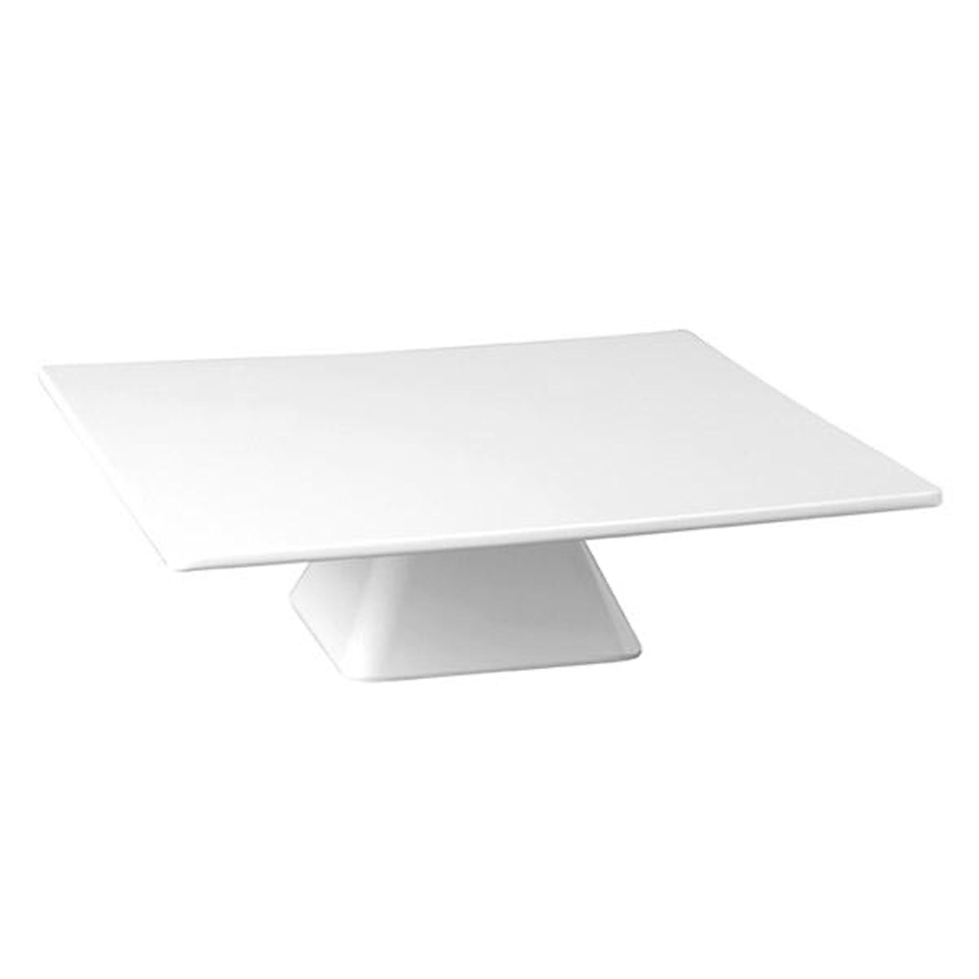 Plateau de présentation CASUAL - Mélamine - 310x310x80mm - Blanc - rectangulaire