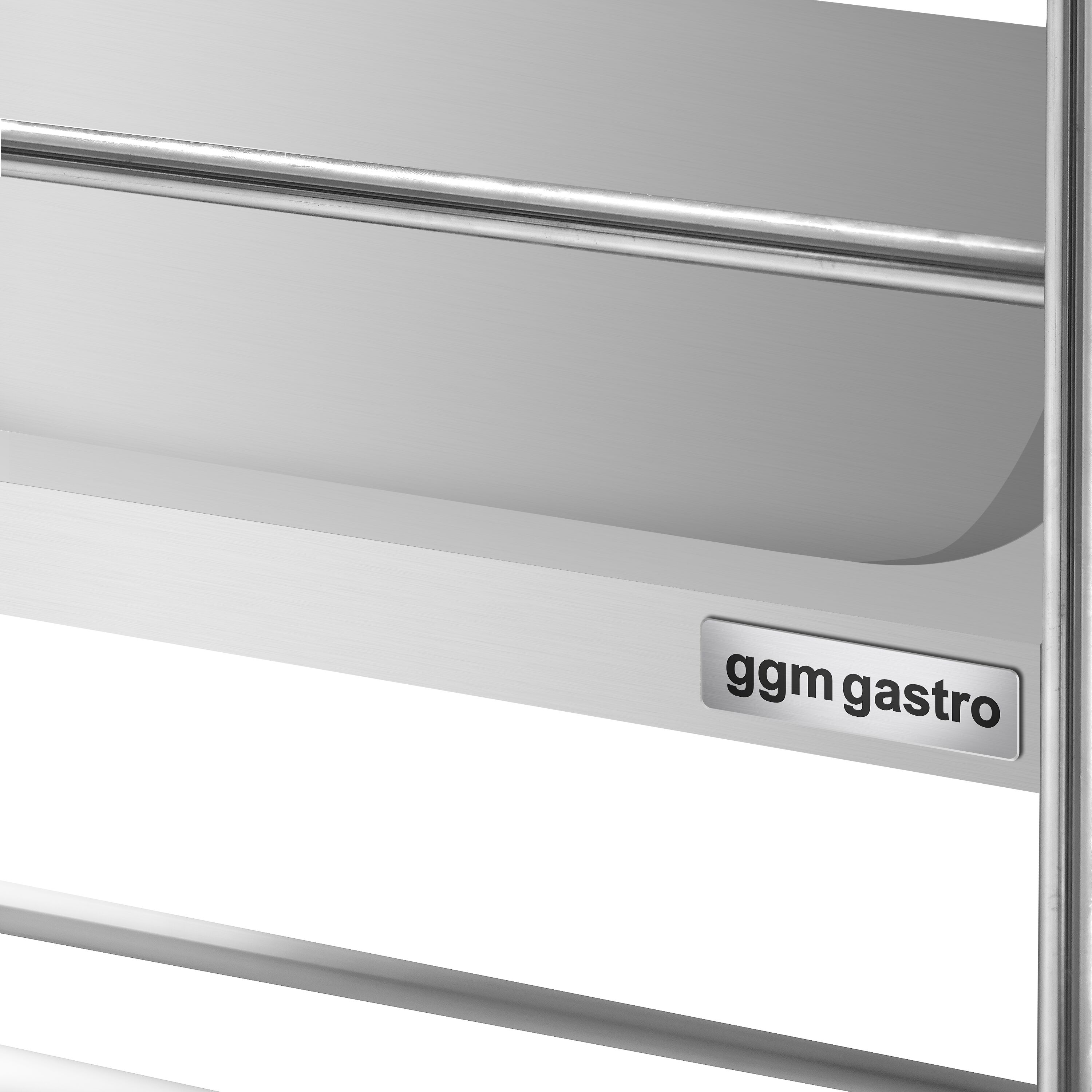 Chariot de service – 705x405 mm – avec 2 surfaces de rangement & renfort