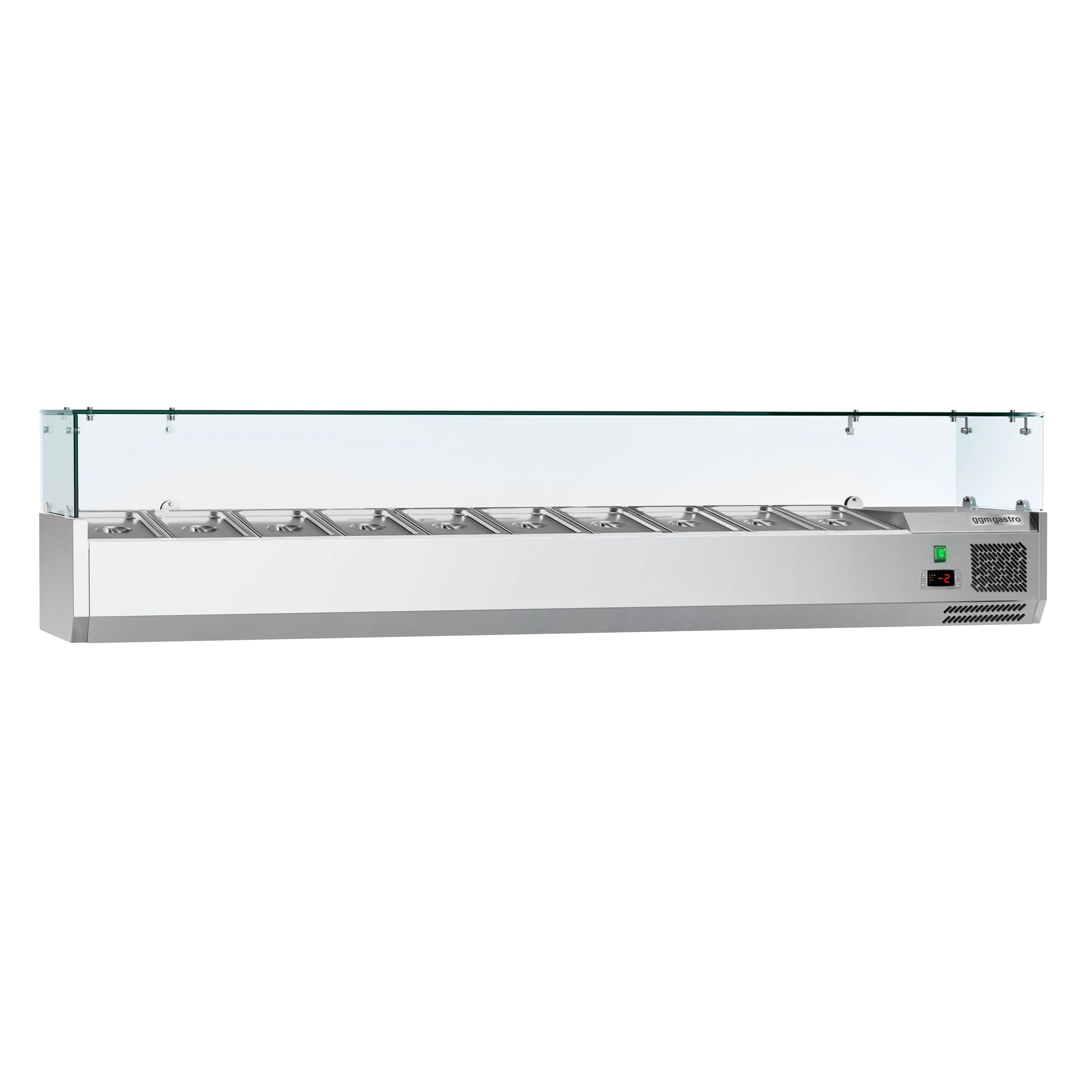 Vitrine Réfrigérée à Ingrédients ECO - 2000x335mm - 10x GN 1/4