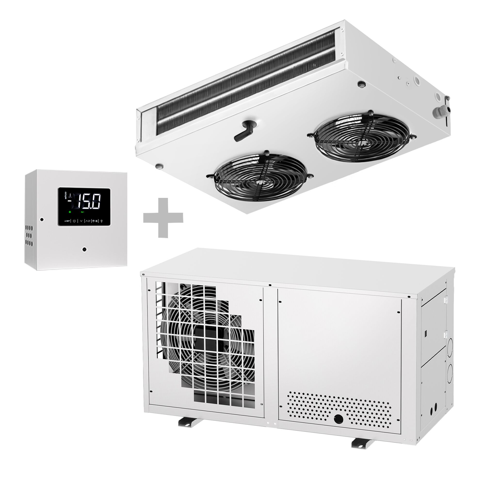 Groupe de froid négatif bi‑bloc - pour volume max. 15m³ - Indice de protection IP 51 - 373W