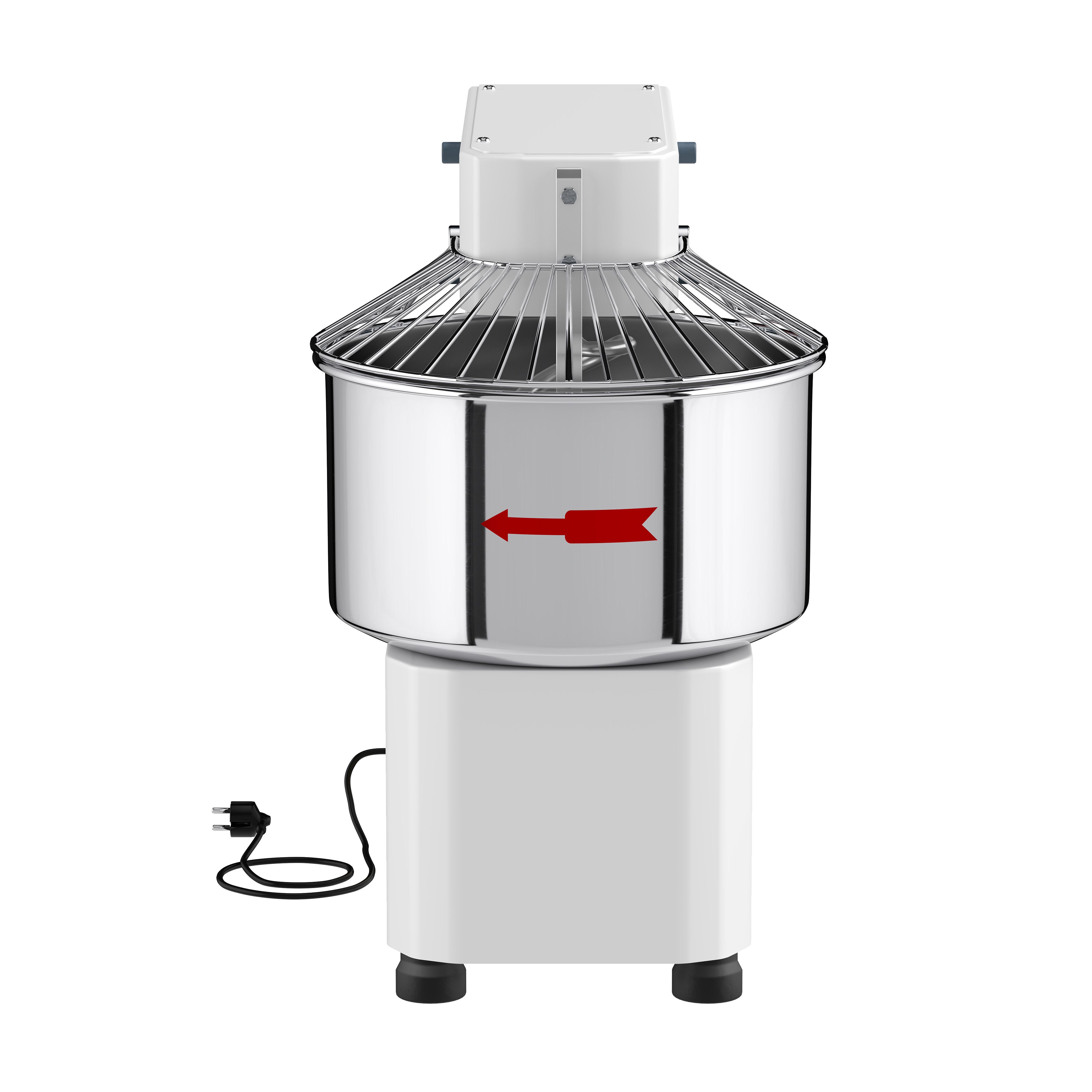 Pétrin à Pâte / Pétrin à spirale - 22 Litres / 18 kg - 2 Vitesses - avec Cuve Fixe - Fonction Minuterie