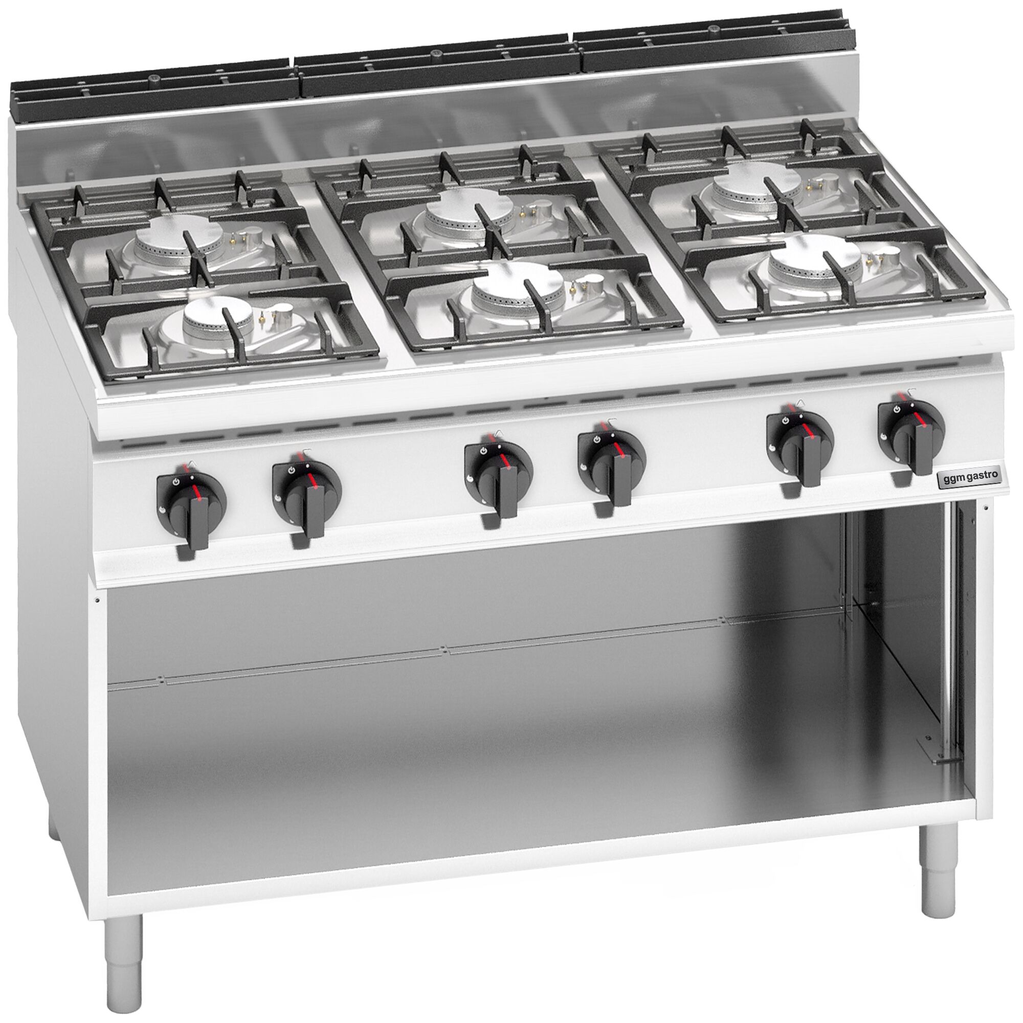 Fourneau à gaz – 33,5 kW – 6 brûleurs