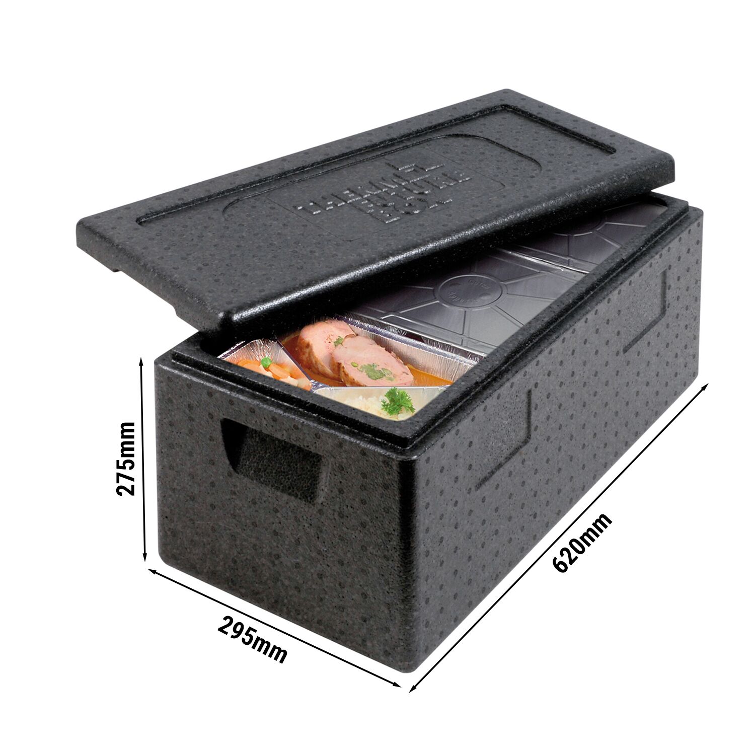 (2 pièces) THERMO FUTURE BOX | Thermobox MENU 3 - 28 litres - Noir