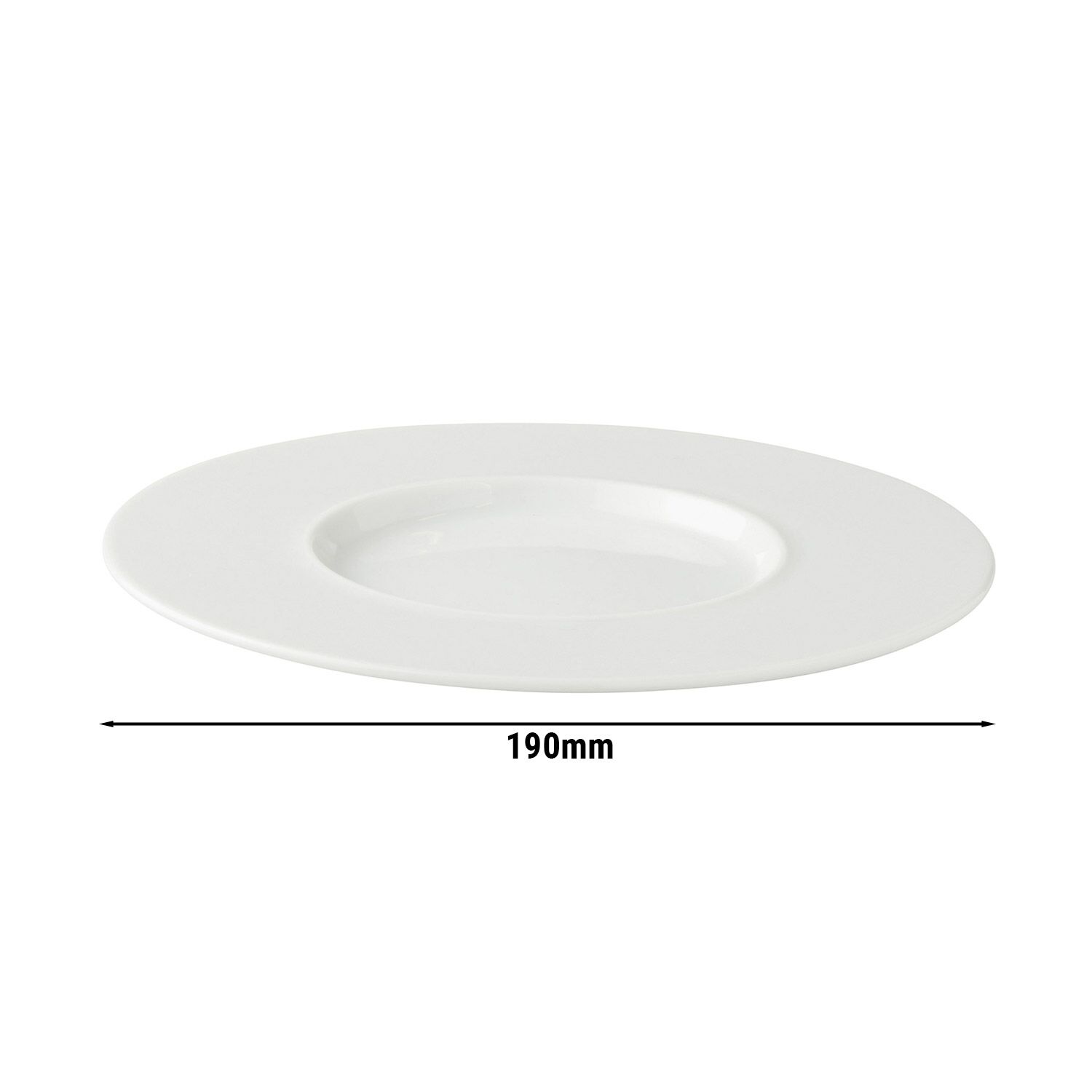 (6 pcs) WHITE DELIGHT - Soucoupe pour soupe - Ø190mm - Blanc