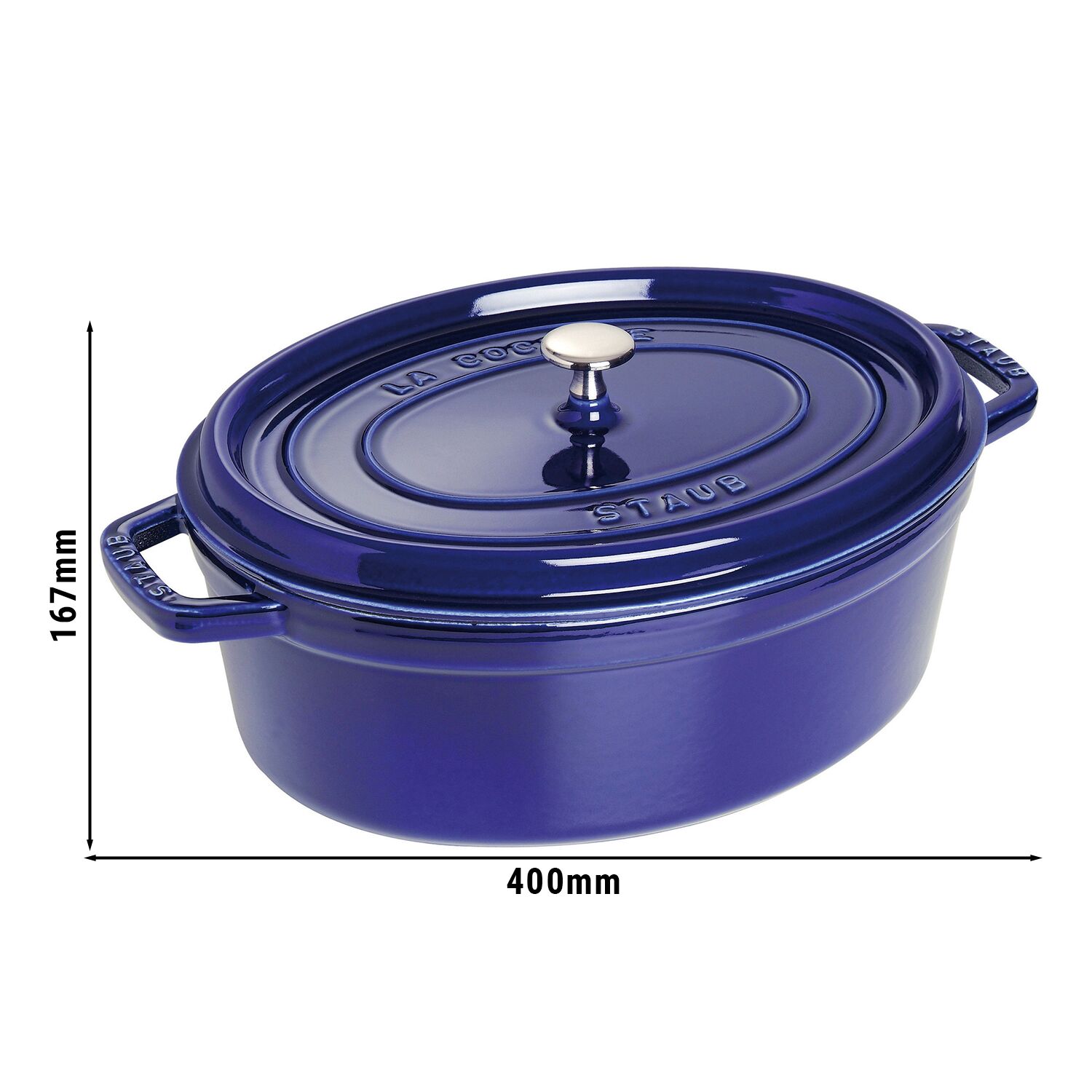 STAUB | LA COCOTTE - Cocotte - oval - 330mm - Gjutjärn - Mörkblå