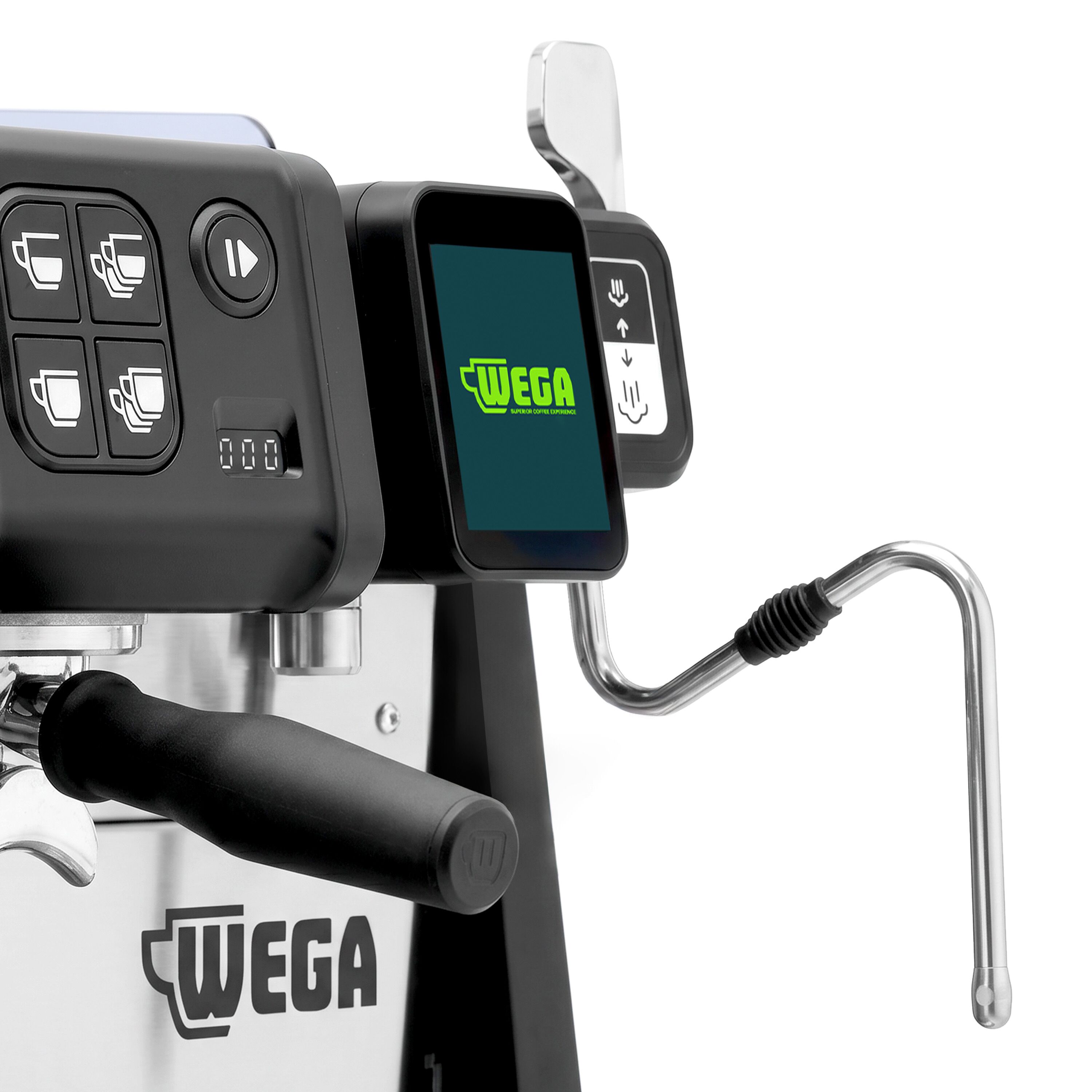 WEGA | Polar - Siebträgermaschine - 3 Gruppig - 6,9 kW - mit Shot Counter - Touch - Edelstahl