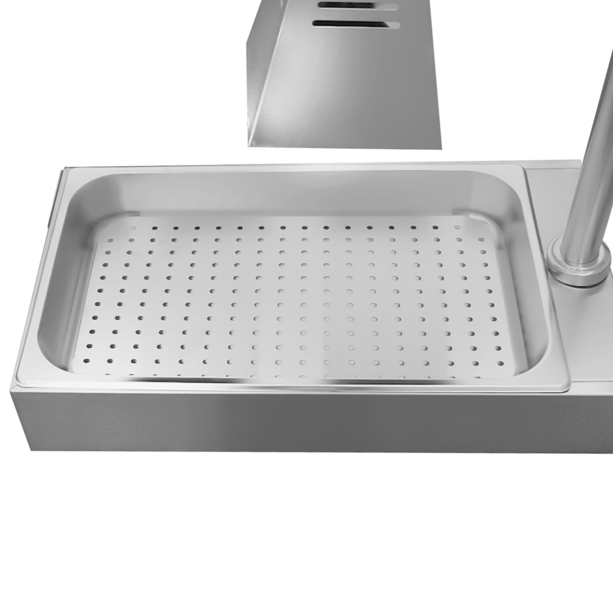 Pont chauffant infrarouge à 1 lampe chauffante - 400x285mm - 290W - pour GN 1/2
