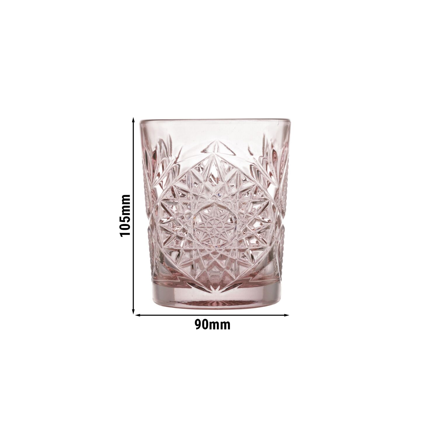 (12 pièces) LIBBEY | HOBSTAR - D.O.F. Blush - 355ml - Rouge
