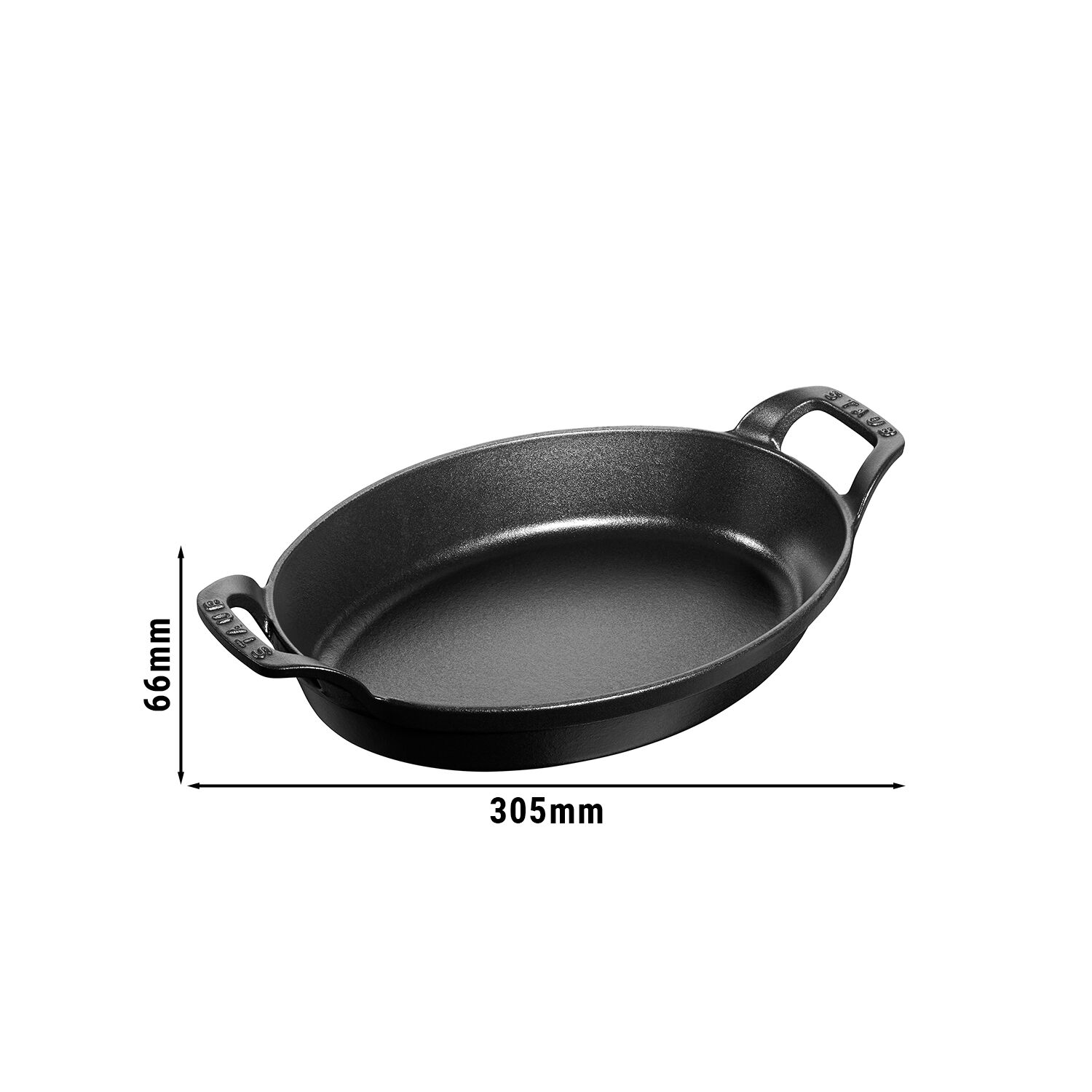 STAUB | SPECIALITETER - Gryta - oval - 240mm - Gjutjärn - Svart