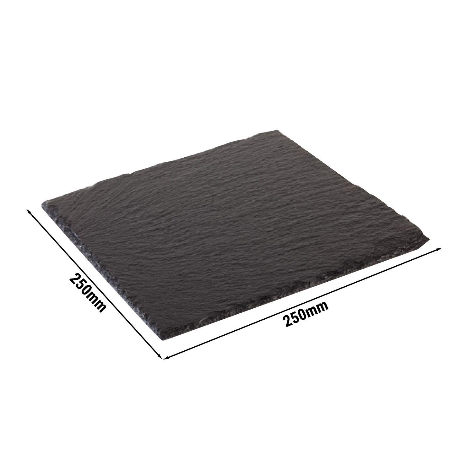 (6 pcs) Plateau en ardoise naturelle - Ardoise naturelle - 250x250mm