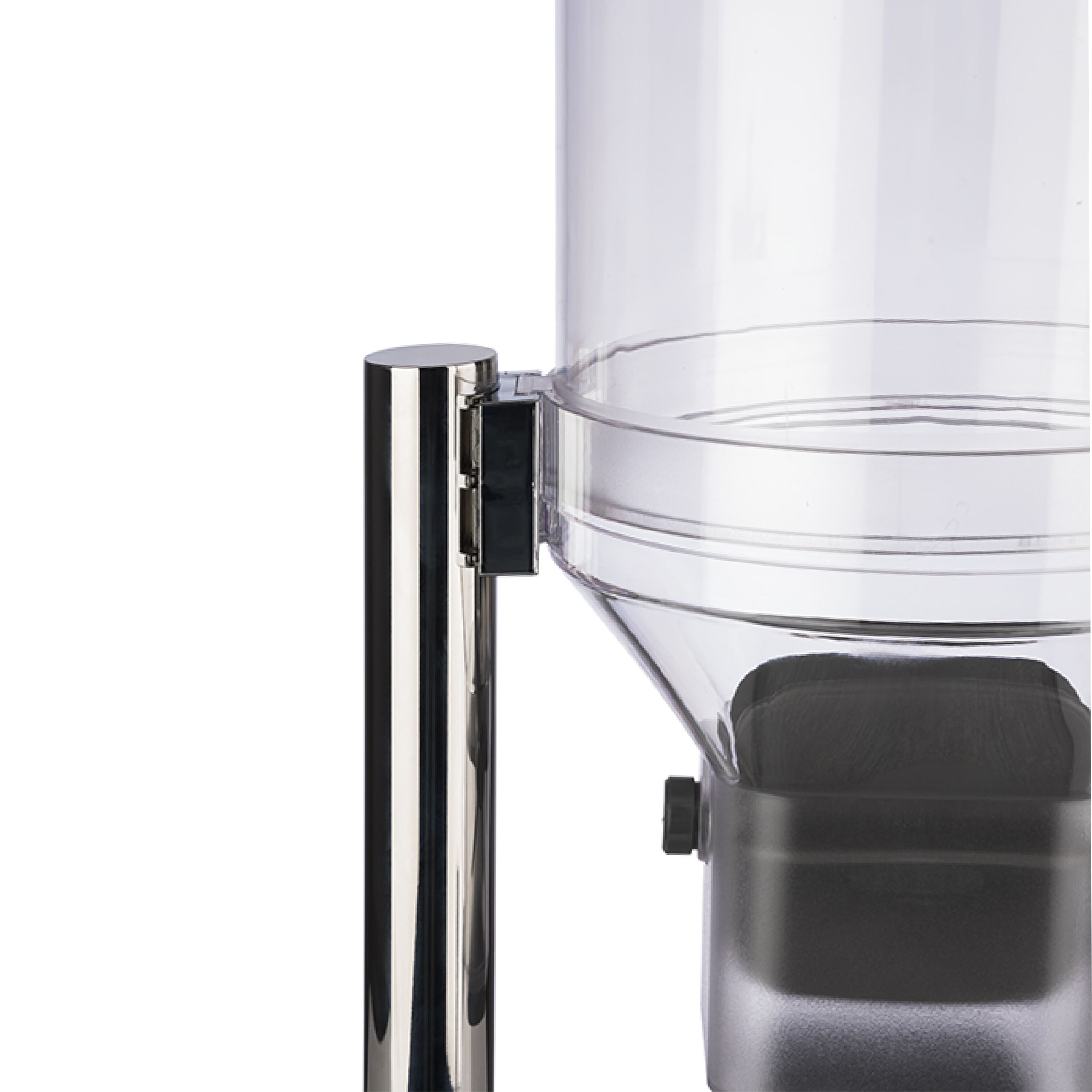 Müslidispenser - FRESH+EASY - 1 plastbehållare - 4,5 l - ställ i rostfritt stål - vridvred