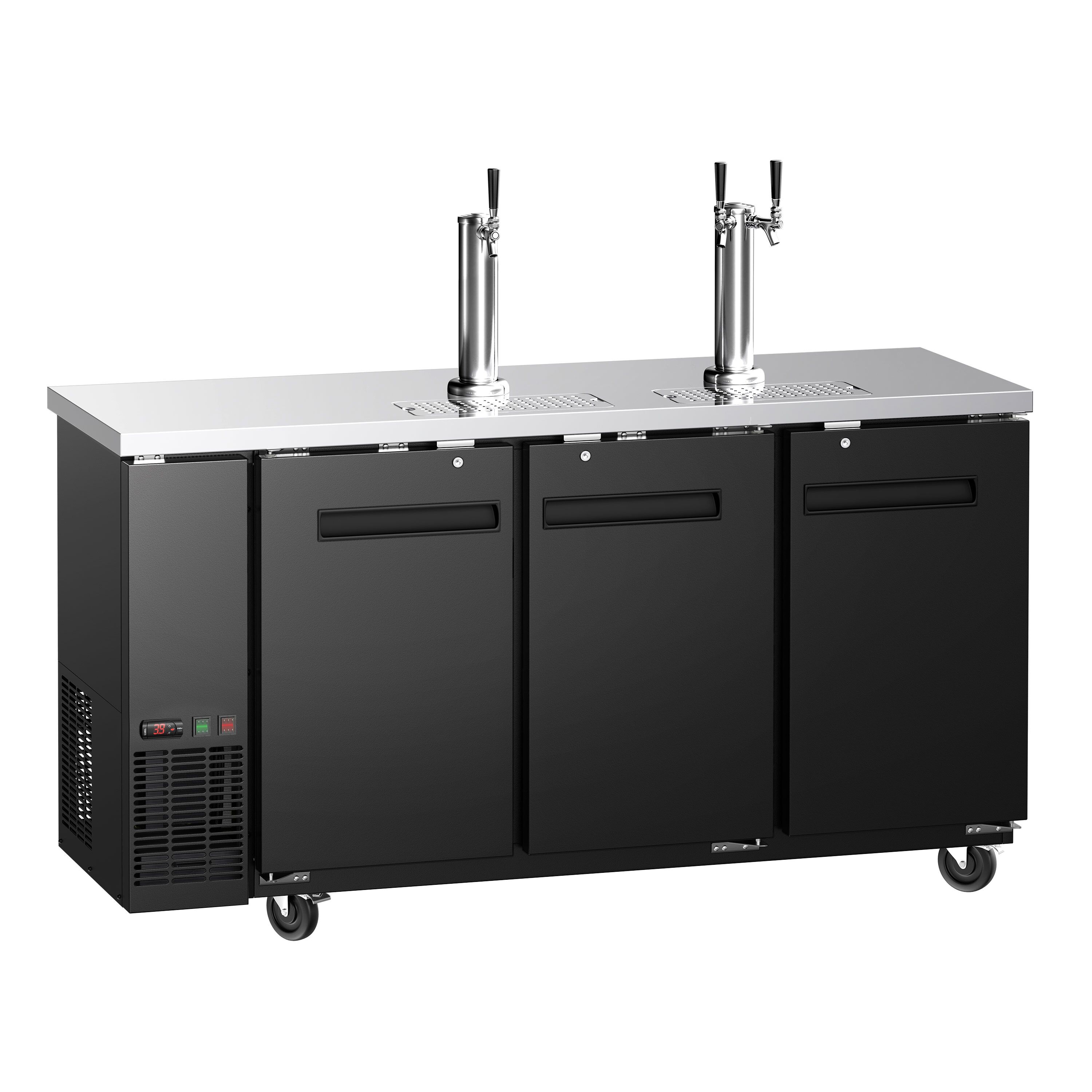 Spillatore birra con rubinetto - 3x fusti da 50 litri - 1850x620mm