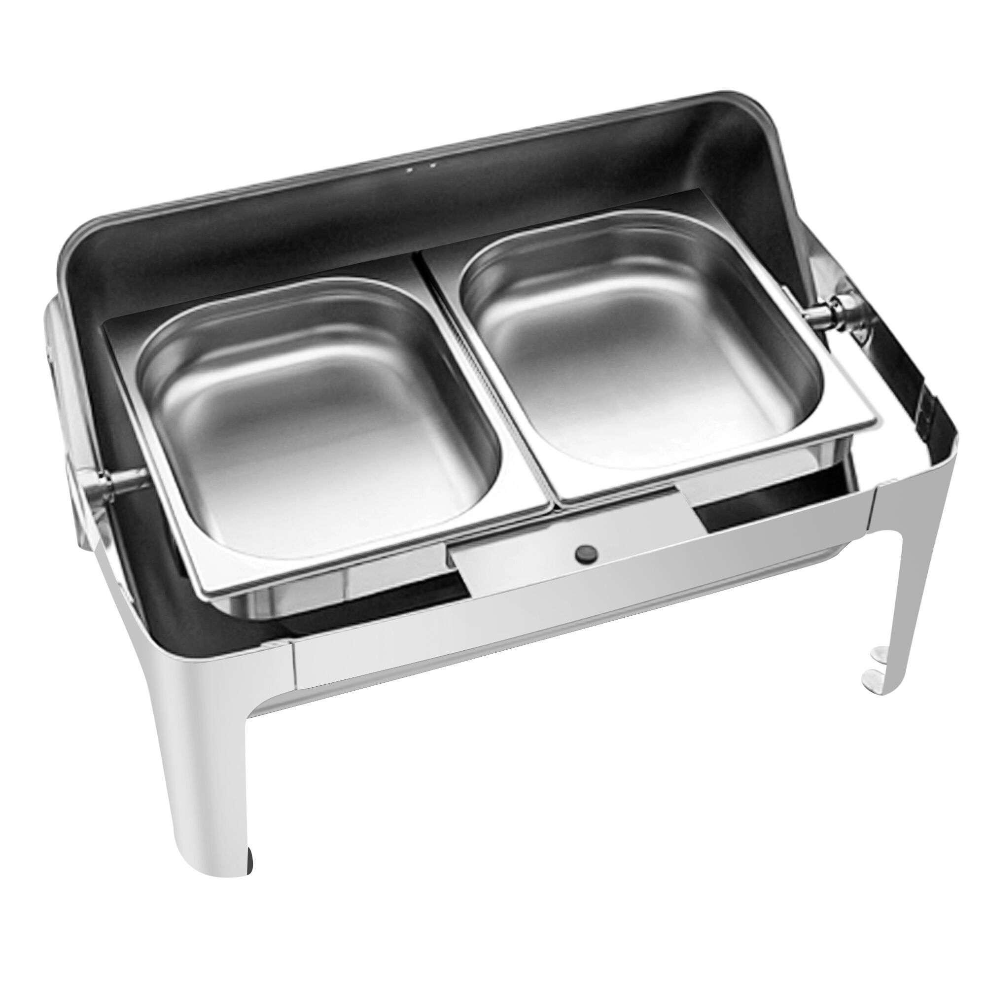 Chafing dish - Rond - avec couvercle roll top - 8.5L