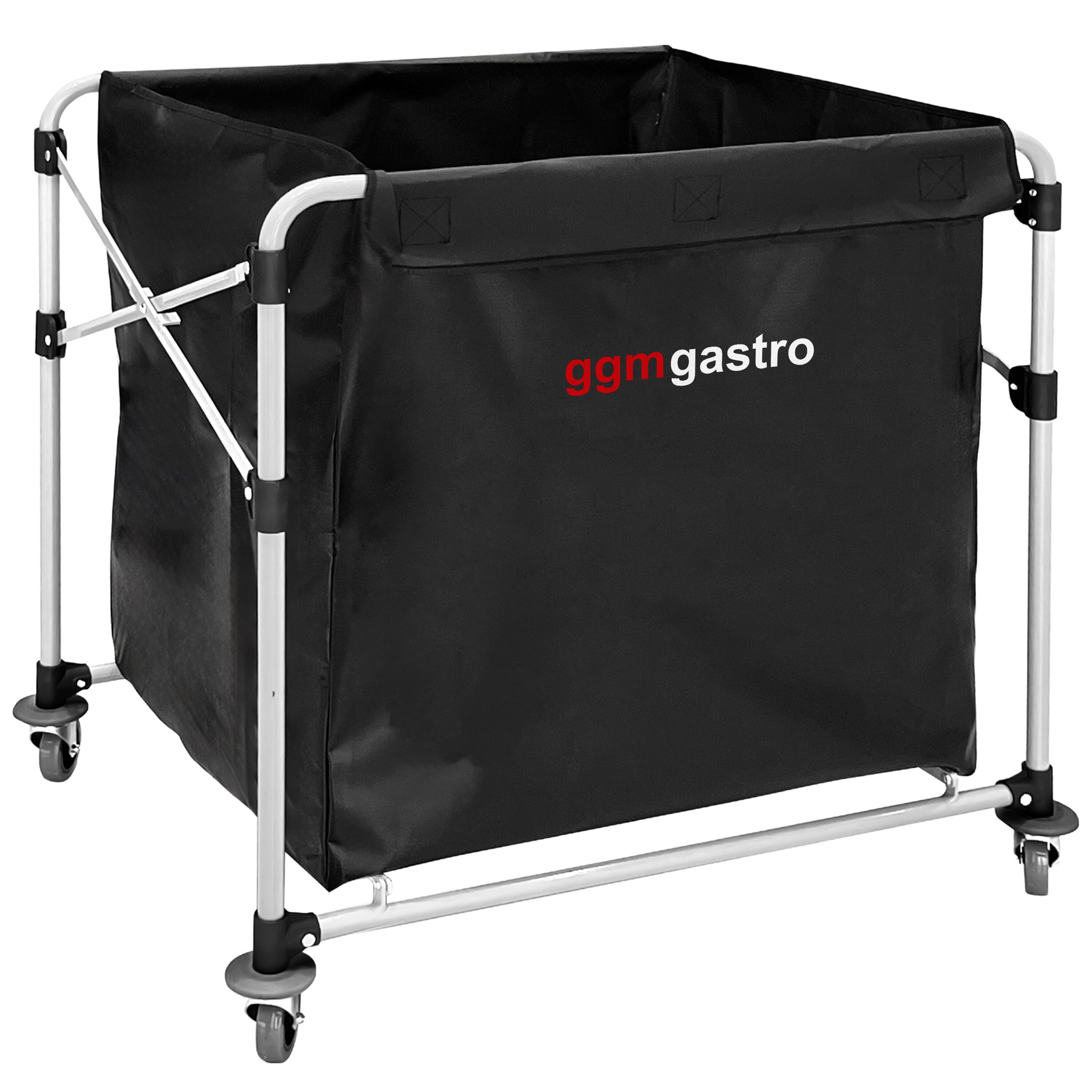 Chariot à linge - pliant - 300L - cadre en aluminium - Noir