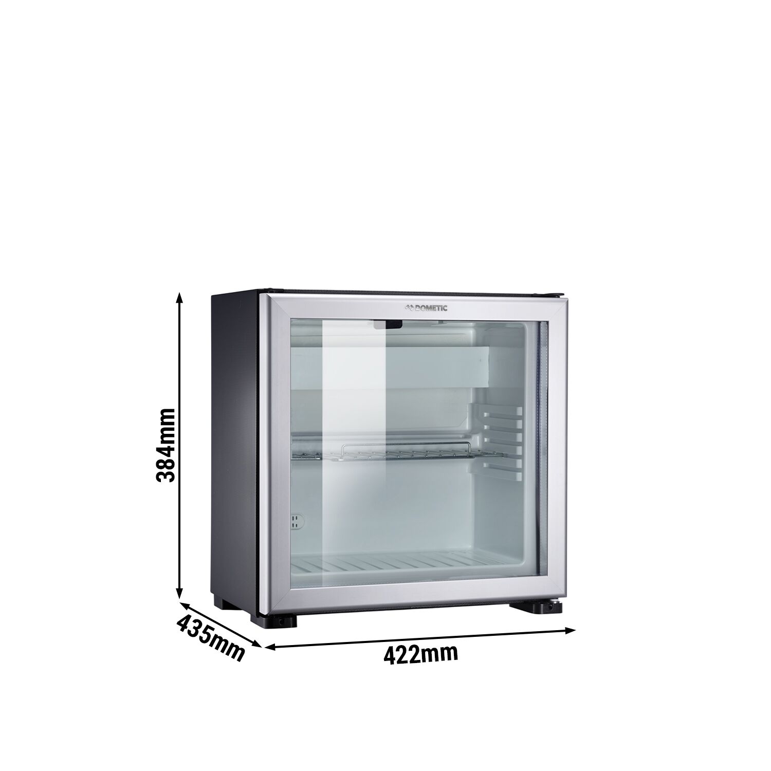 DOMETIC | Ψυγείο μίνι μπαρ - RH 429 LDAG - 422 mm - 20 λίτρα - με 1 γυάλινη πόρτα και άνοιγμα προς τα αριστερά