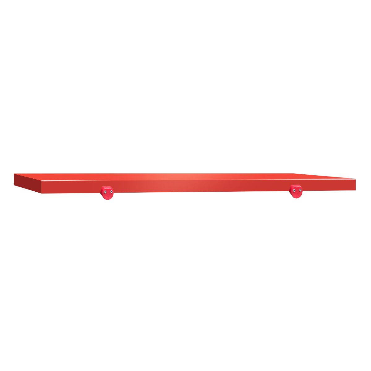 Snijplaat voor werktafel - 1600x700mm - Dikte: 40mm - HACCP-conform - HDPE 500 - Rood - Antislipvoetjes - Vaatwasmachinebestendig
