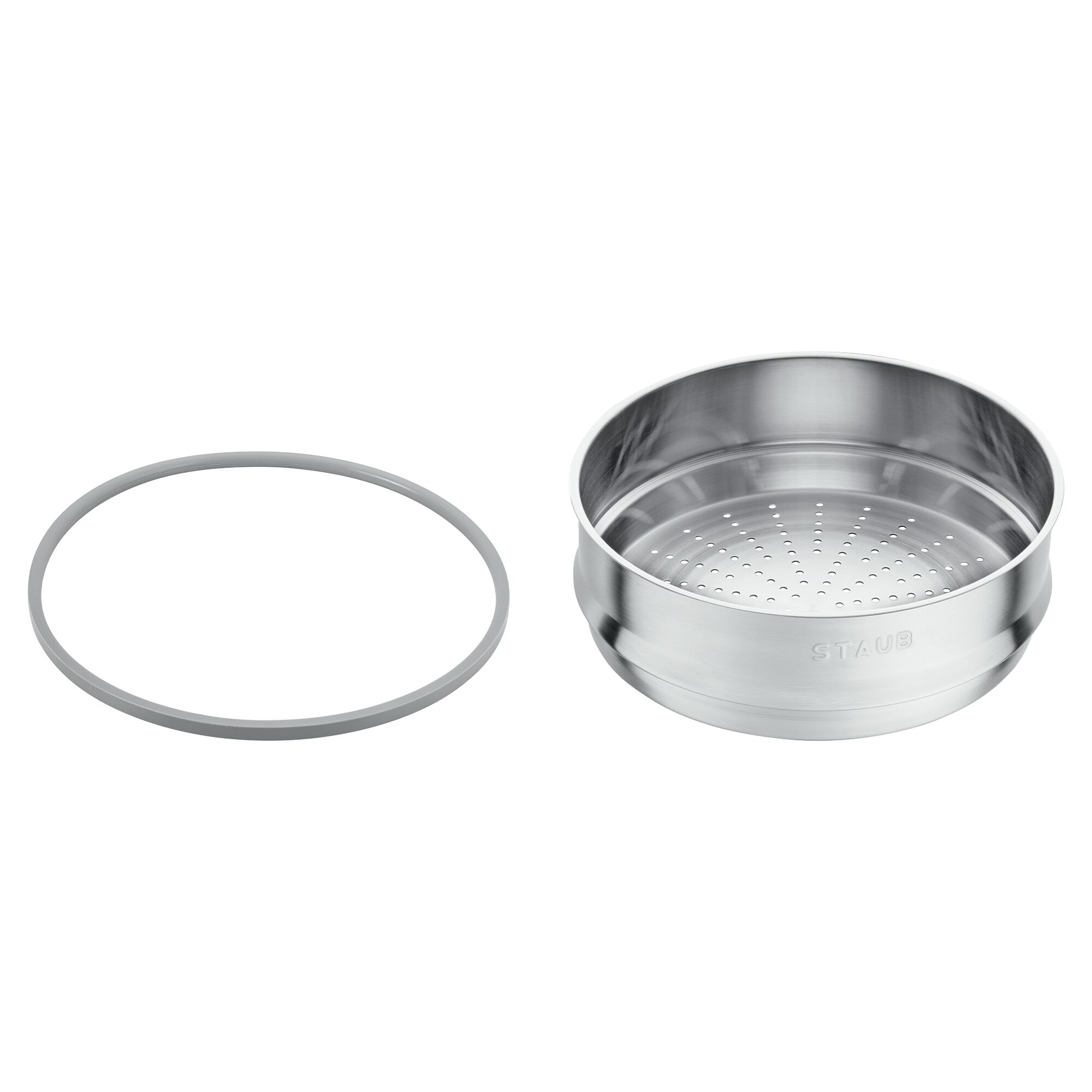 STAUB | Steamer Insert – Ø 26 cm - 4.4 L - Stainless Steel - Silicone Seal - Made in France