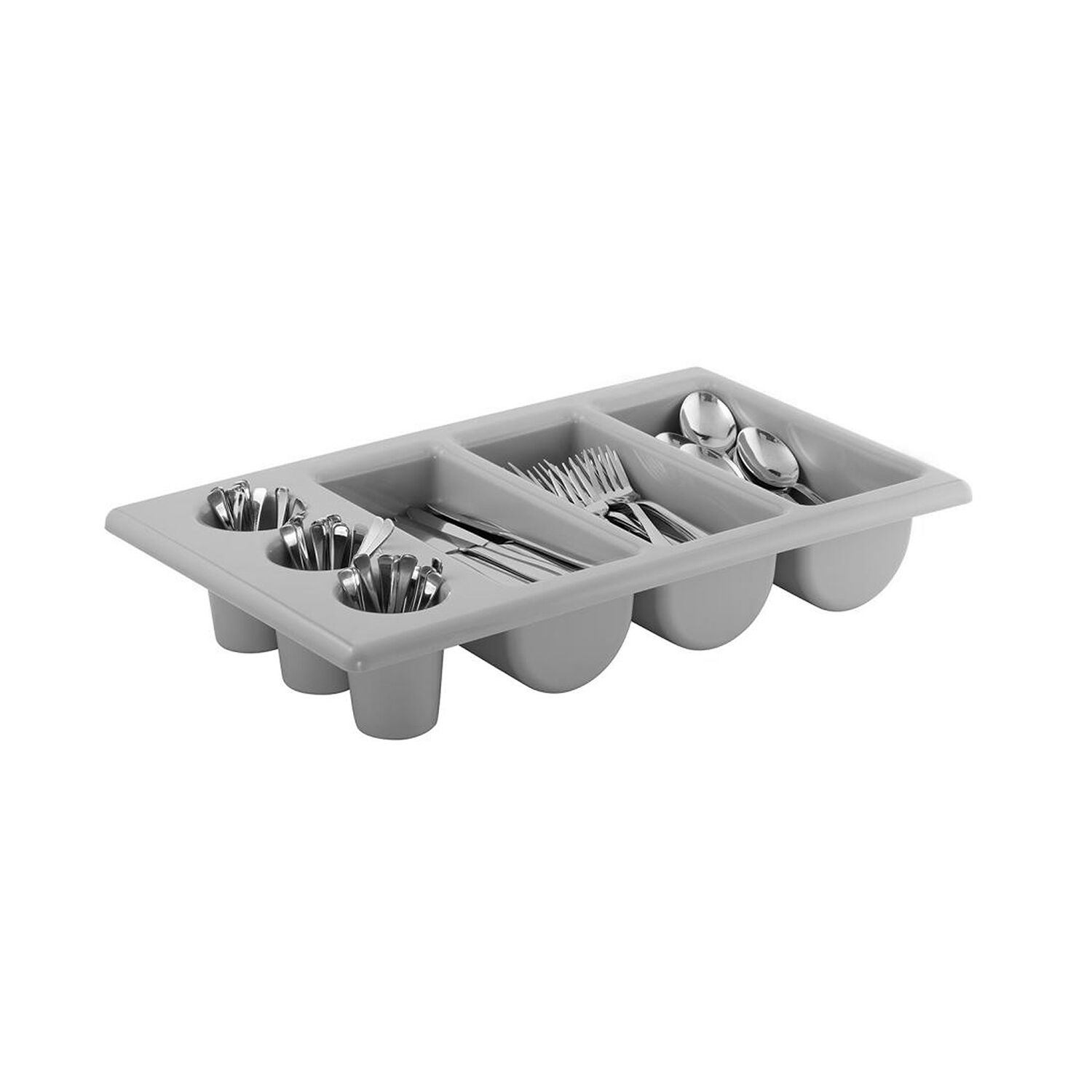(6 Pièces) Bac à Couverts GN 1/1 - 530 x 325 mm - Polypropylène - 6 Compartiments