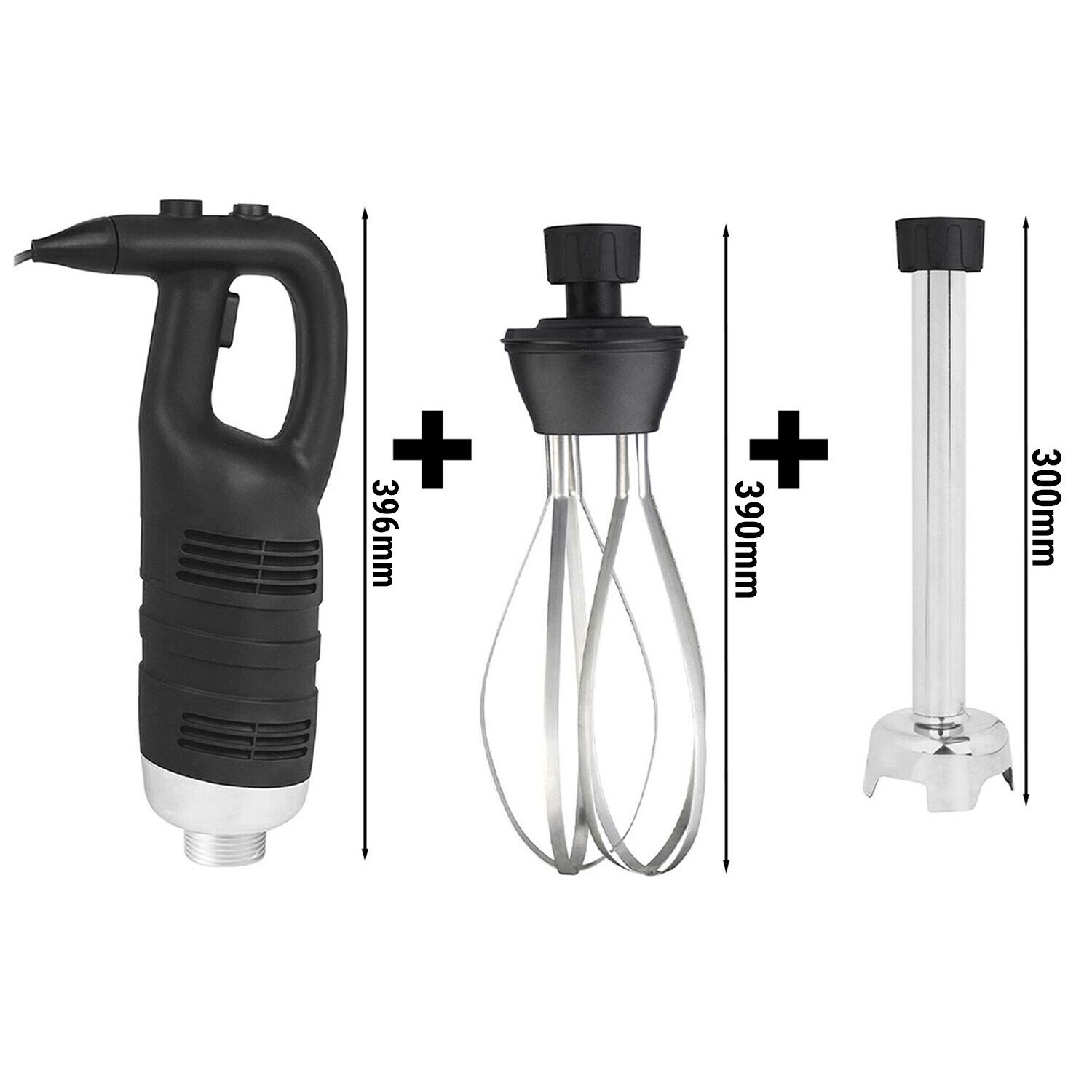 Mixeur plongeant professionnel Combi - pied démontable inclus - pied 300mm & Fouet - 650 W - Vitesse variable