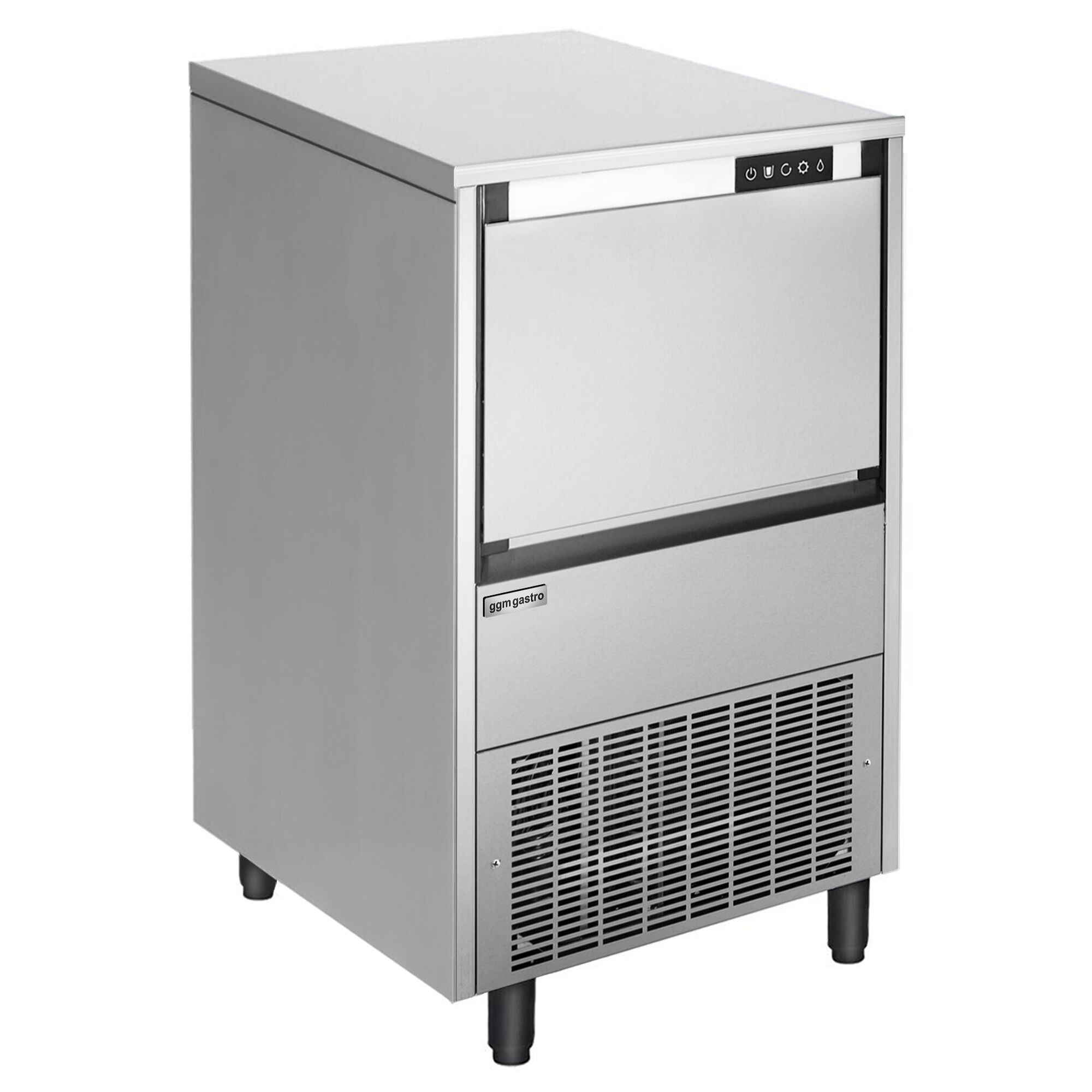 Broyeur à glace - 2,3kg/min - 430W - Acier inoxydable - bac collecteur 20kg