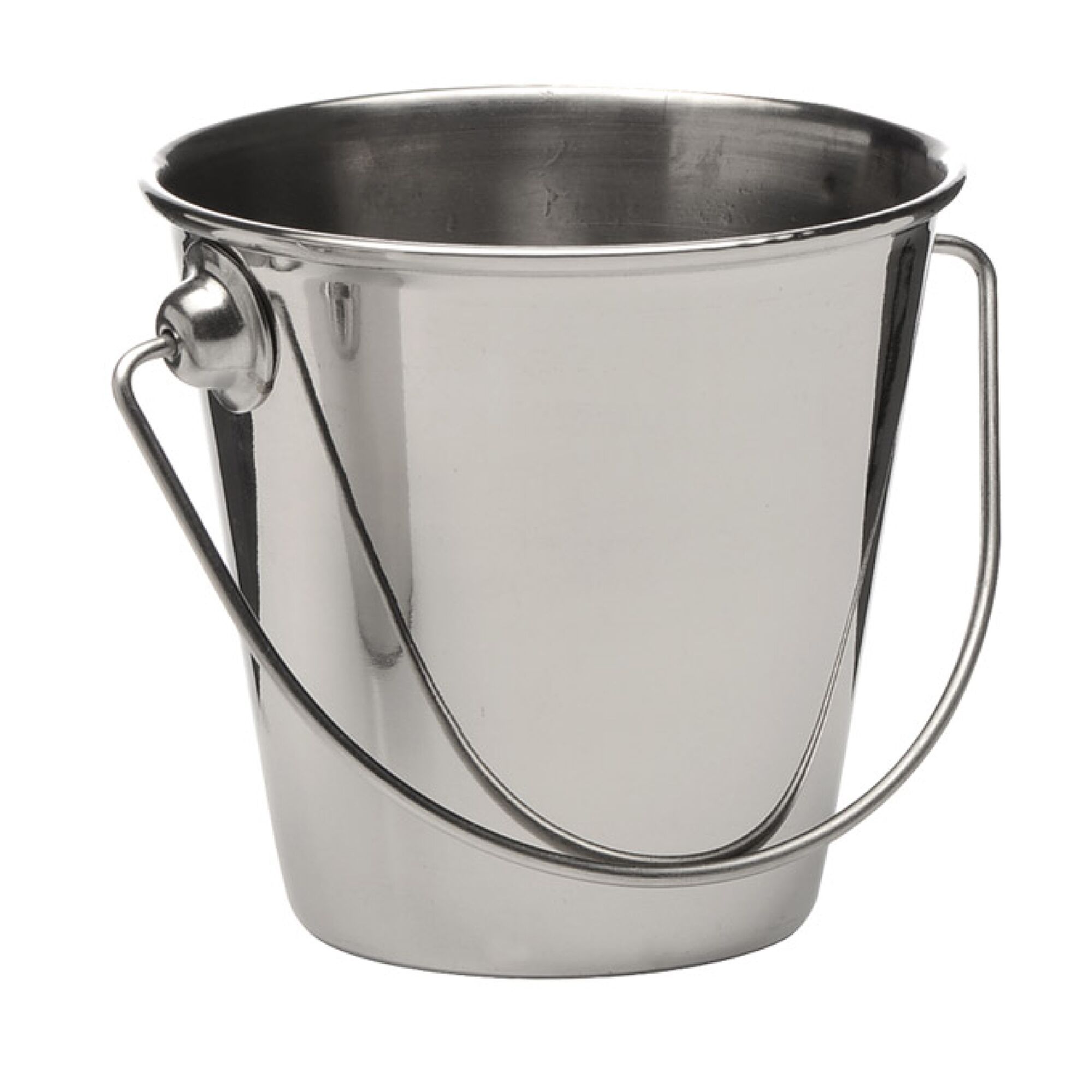 (6 pcs) Pots à frites - SNACKHOLDER - acier inoxydable - 0,33L - Ø90mm