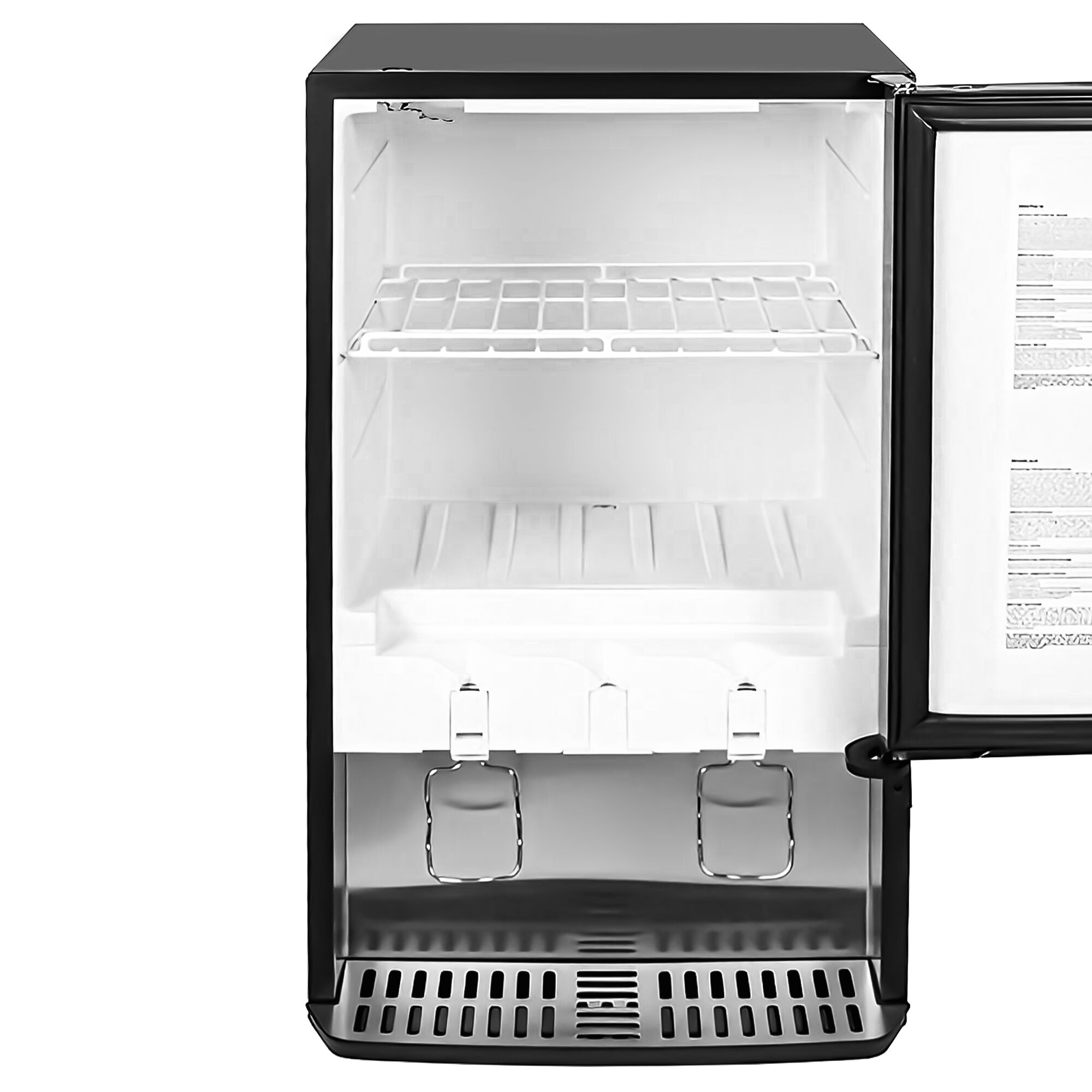GASTRO-COOL | Dryckesdispenser (kall) - 480 mm - 65 liter - 1 glasdörr & ljusskylt i topp & LED-belysning - svart