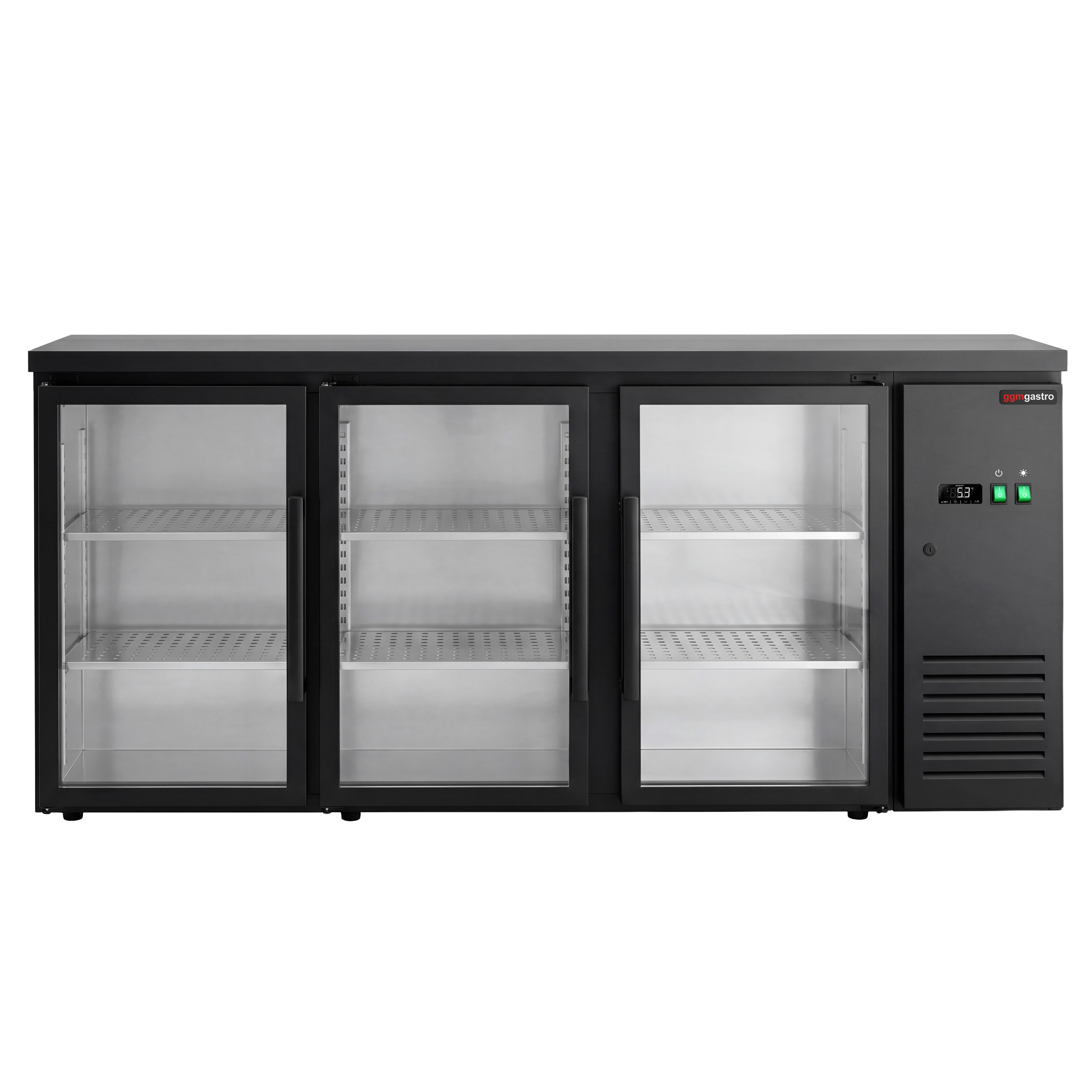 Commercial Back Bar Cooler ECO – 2000 mm – with 3 Glass Doors – with RGB LED Lighting