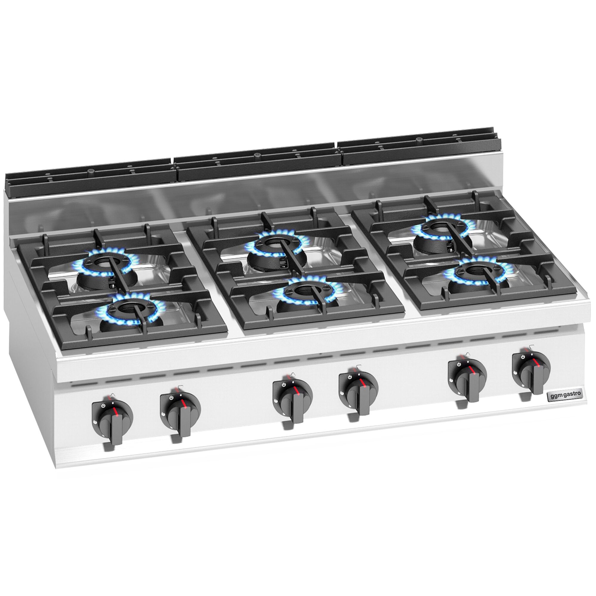 Fourneau à gaz – 42 kW – 6 brûleurs – modèle haute performance