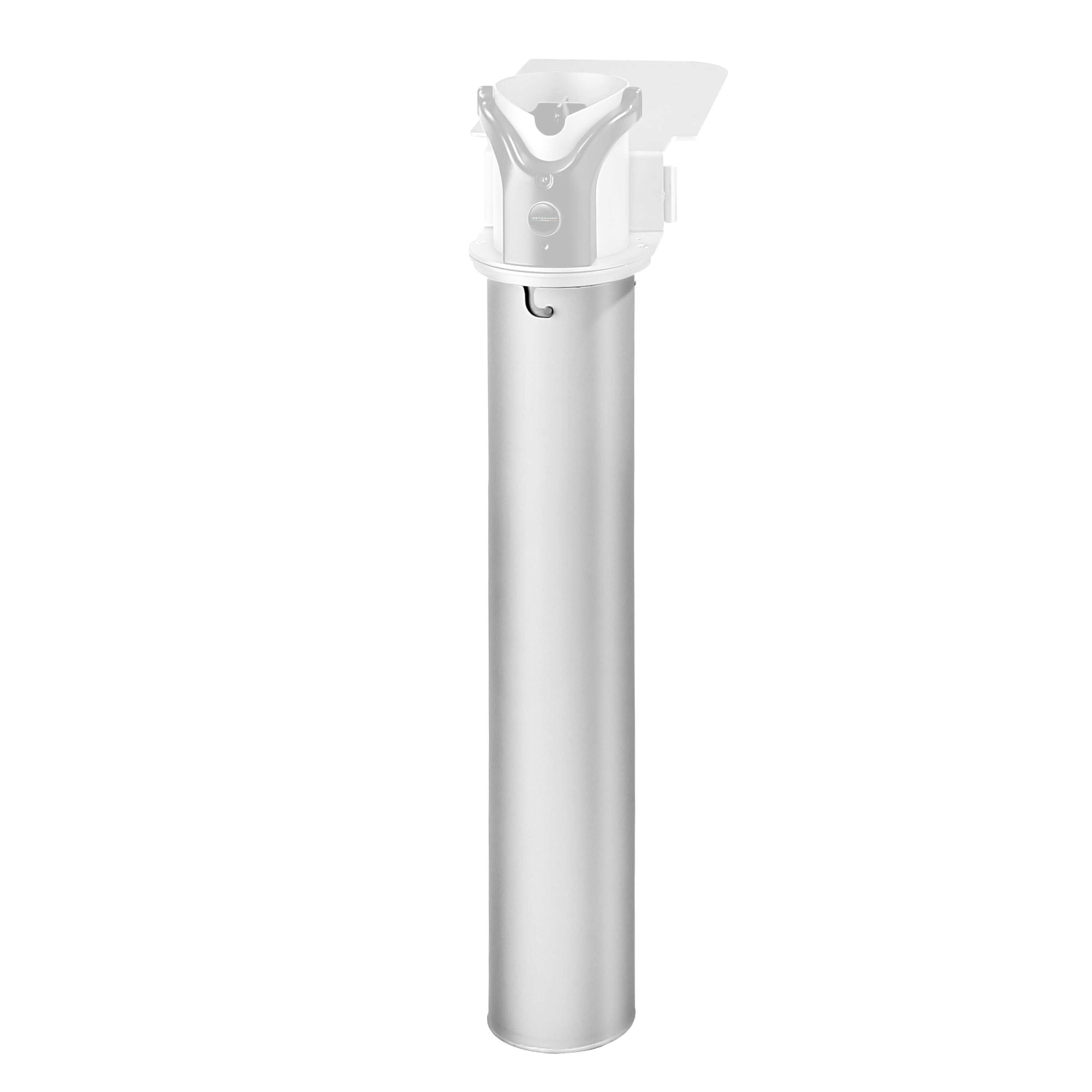 Poubelle pour nettoyeur automatique de porte-filtre - à fixer sur le plan de travail - Acier inoxydable - 150x150x455mm - Capacité: 3kg de marc de café - pour ASRMHQ, ASROHQ