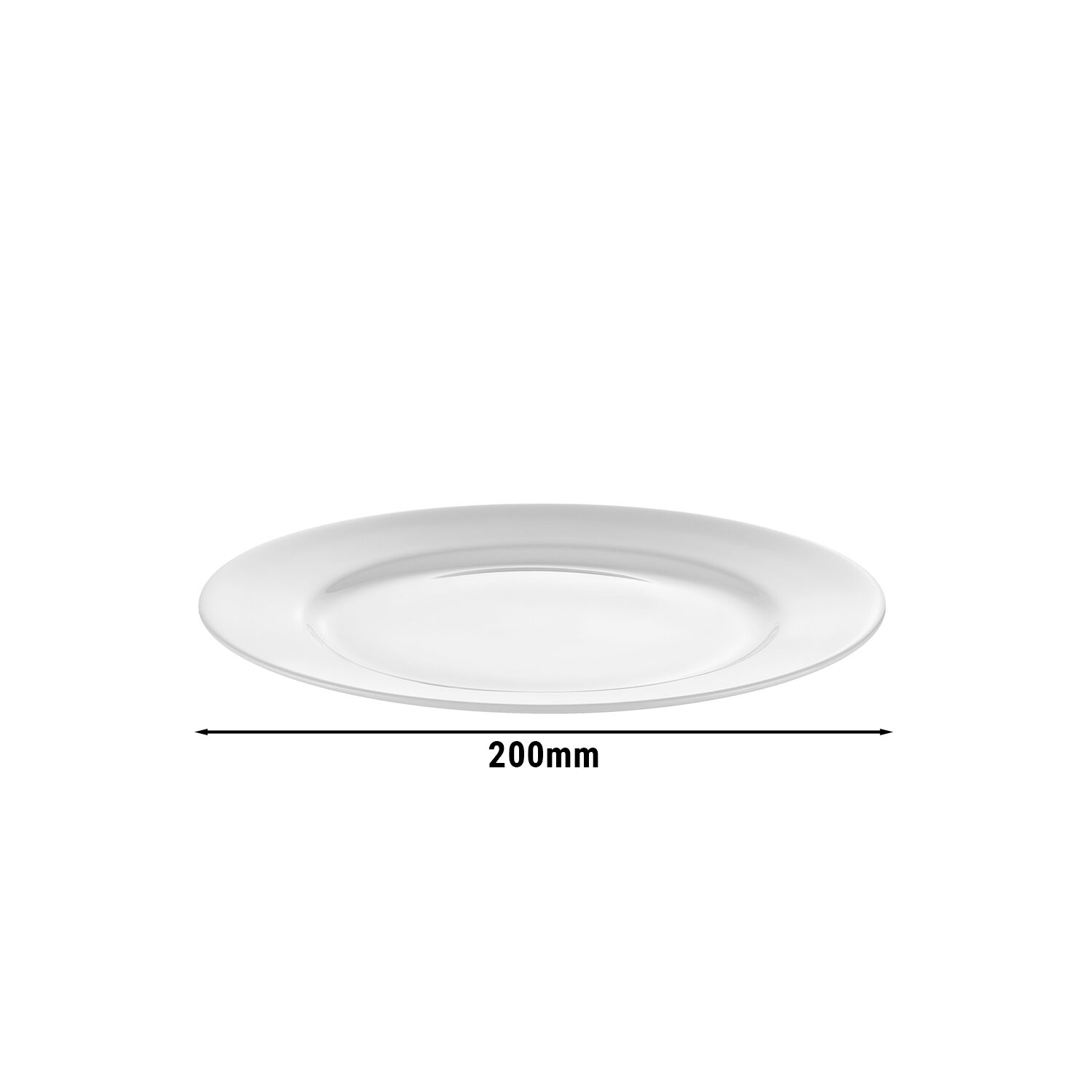 (6 pièces) WMF | AVA - Assiettes - Plates - avec aile - Ø 200 mm