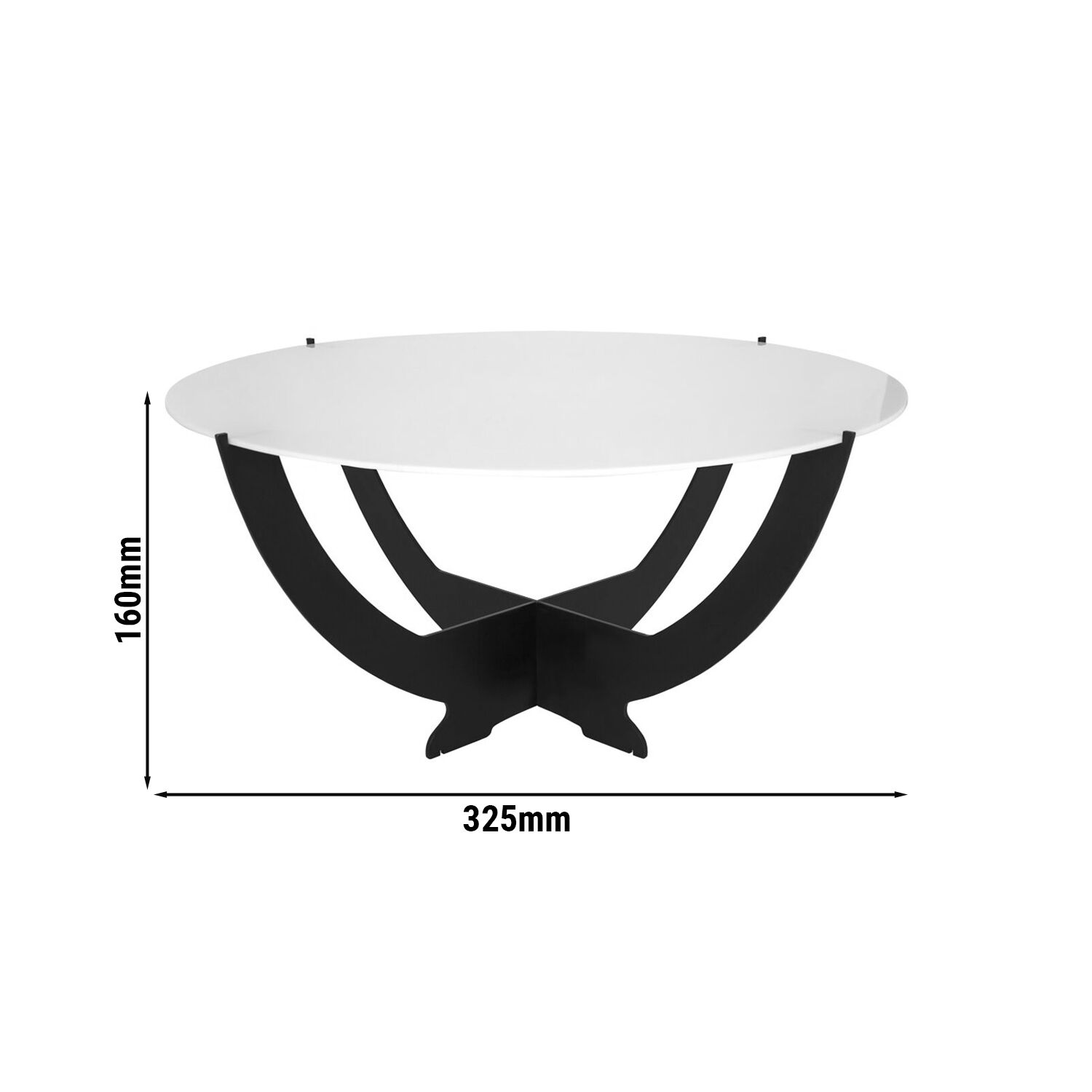 Buffet Stand - Octopus - Black - round - Ø300mm - Powder-coated stainless steel