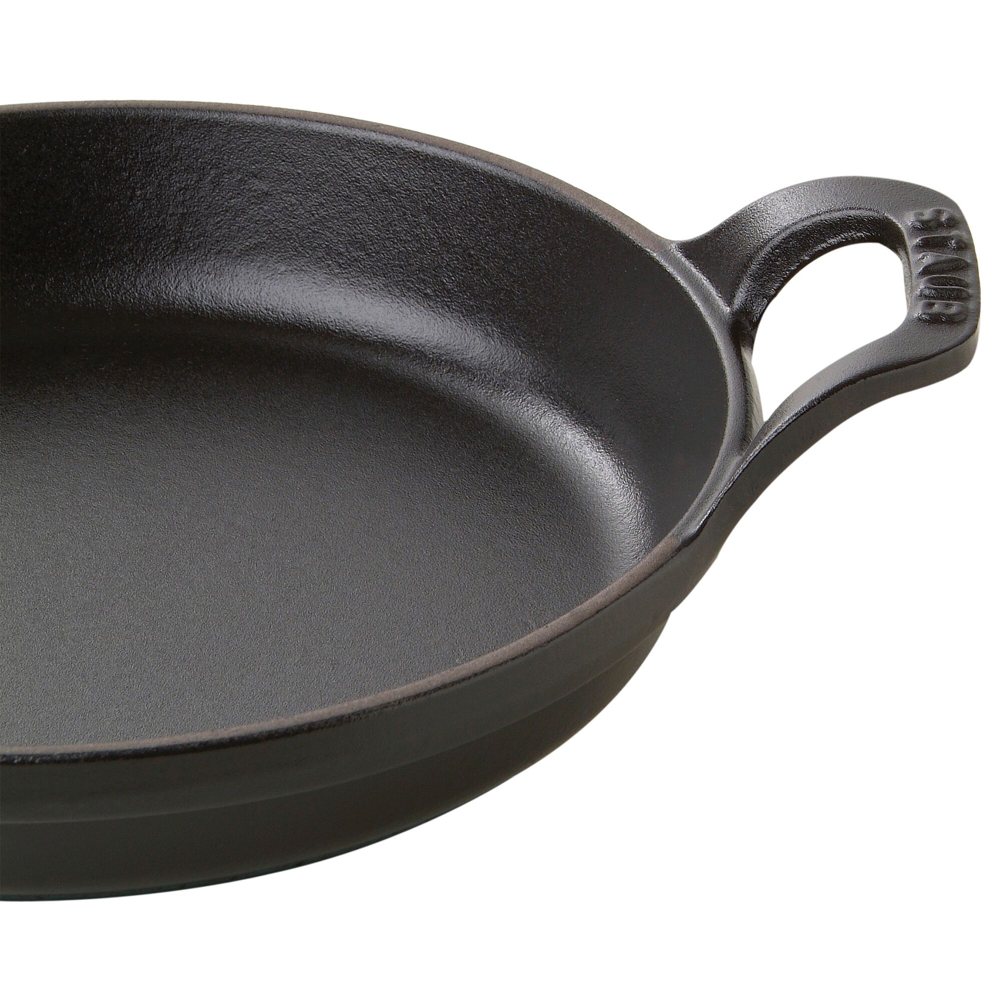 STAUB | Round Cast Iron Baking Dish – Ø 16 cm - Black - Stackable, Grill/Oven