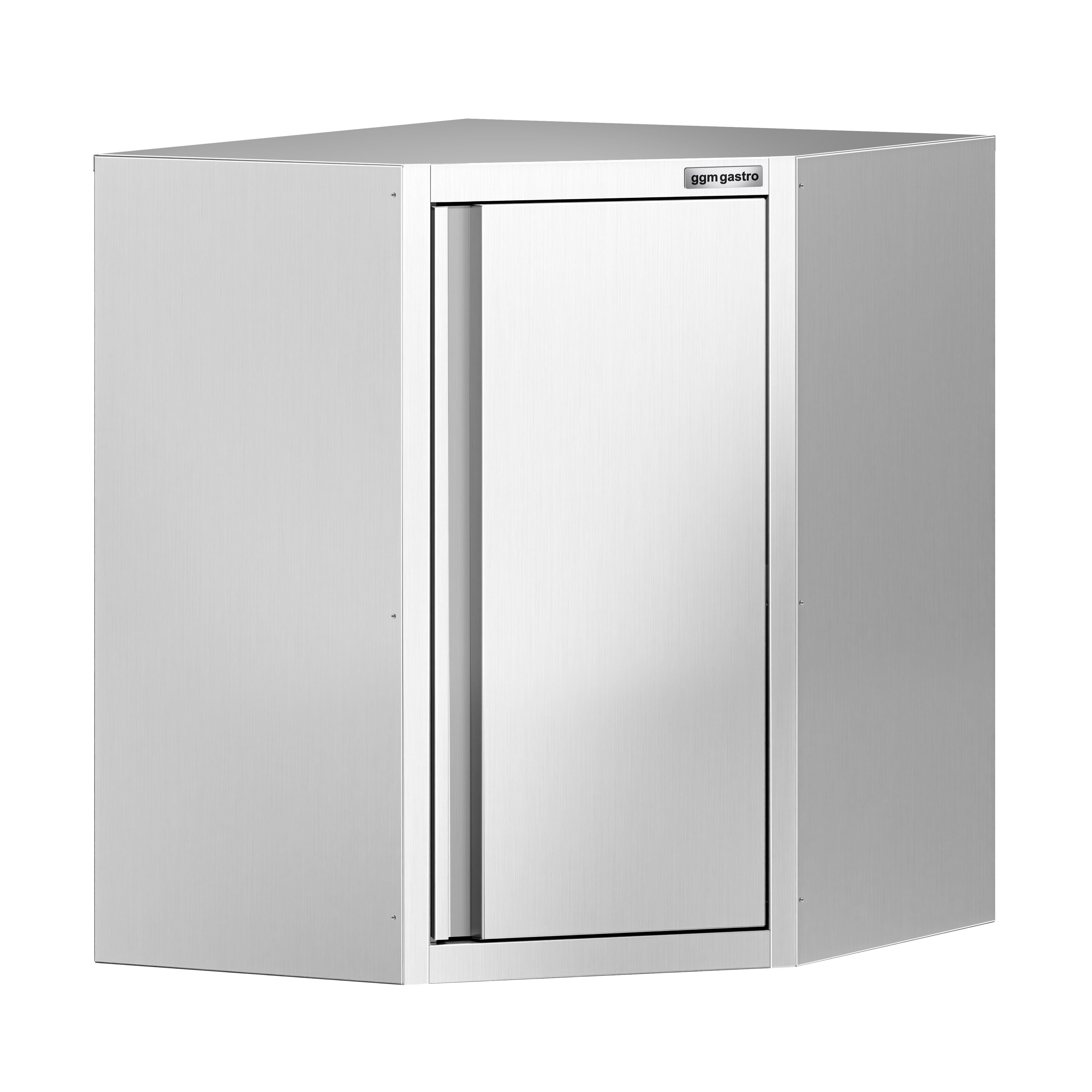 Armoire murale en acier inoxydable - 700x700mm - avec portes battantes - 800mm de haut