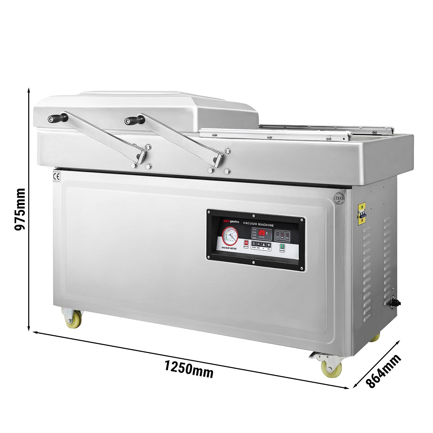 Machine sous vide à double cloche – 2 × 20 m³/h – 2 × 750 watts