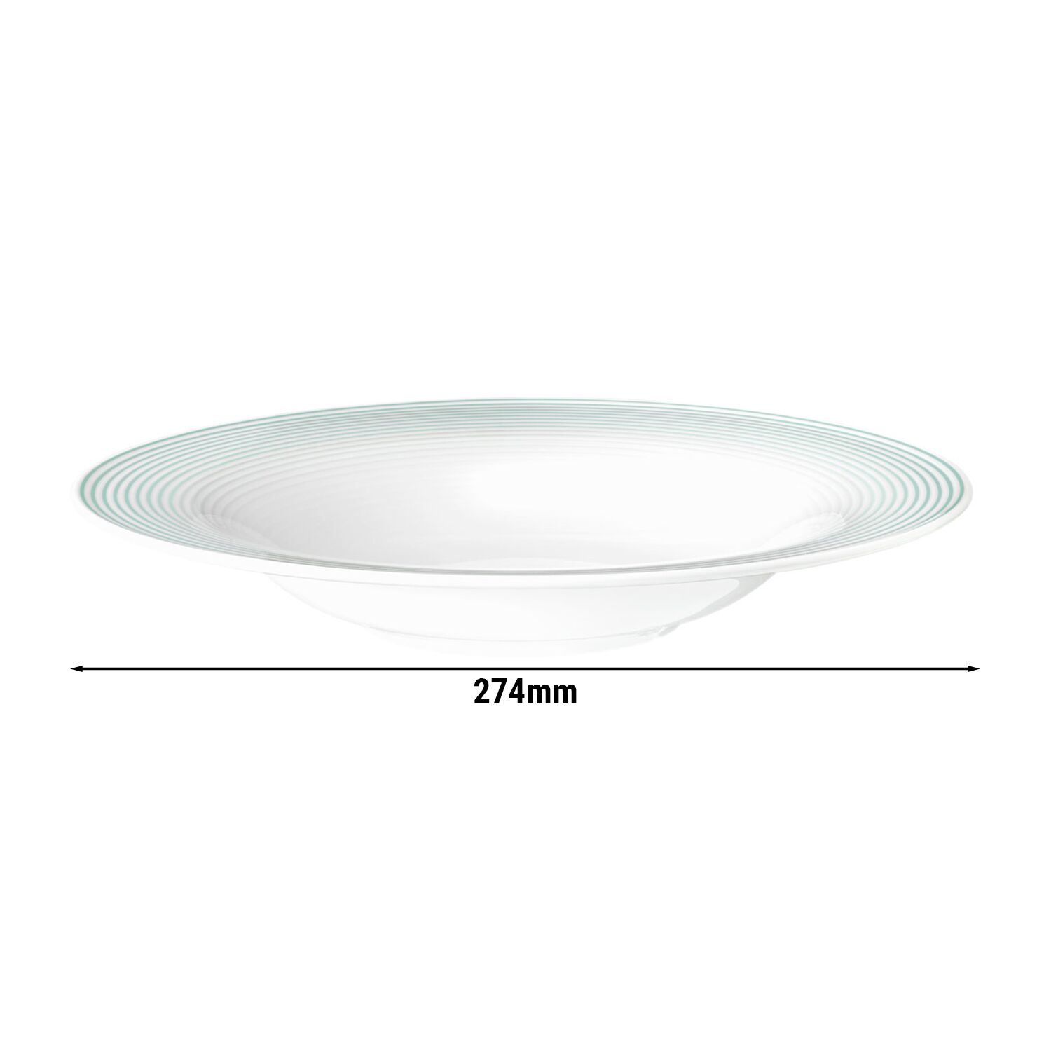 (2 pcs) SELTMANN WEIDEN | Assiette à pâtes – creuse – Ø 270 mm – Bleu arctique