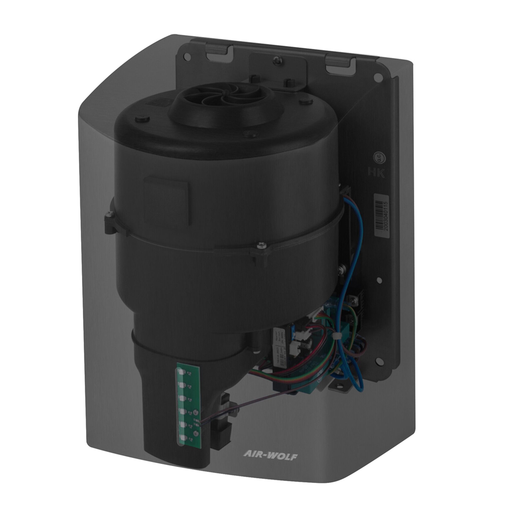 AIR-WOLF | Sèche-mains avec capteur infrarouge – ABS noir mat