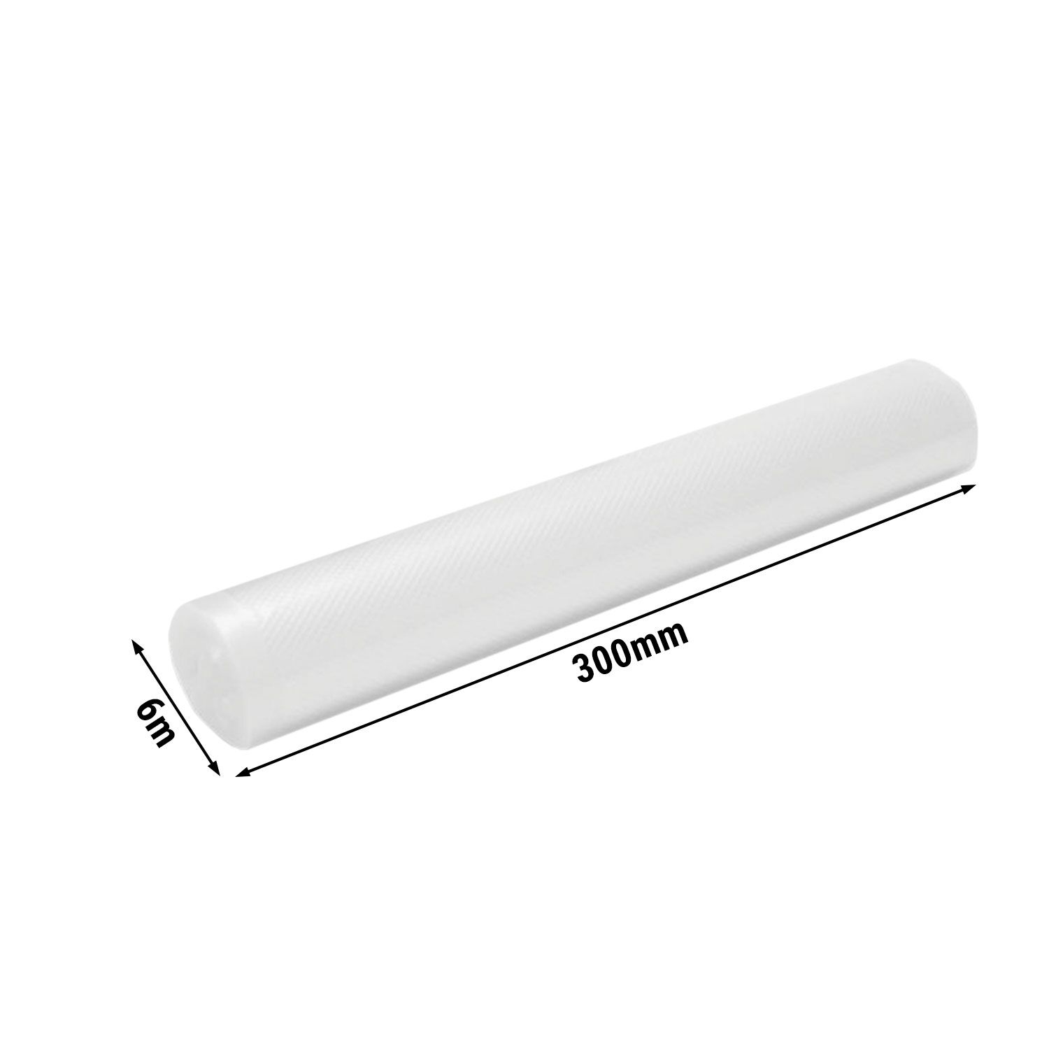 (50 pcs) Rouleau pour machine sous vide - gaufré - PA/PE - 300x6000mm - Épaisseur : 100µm