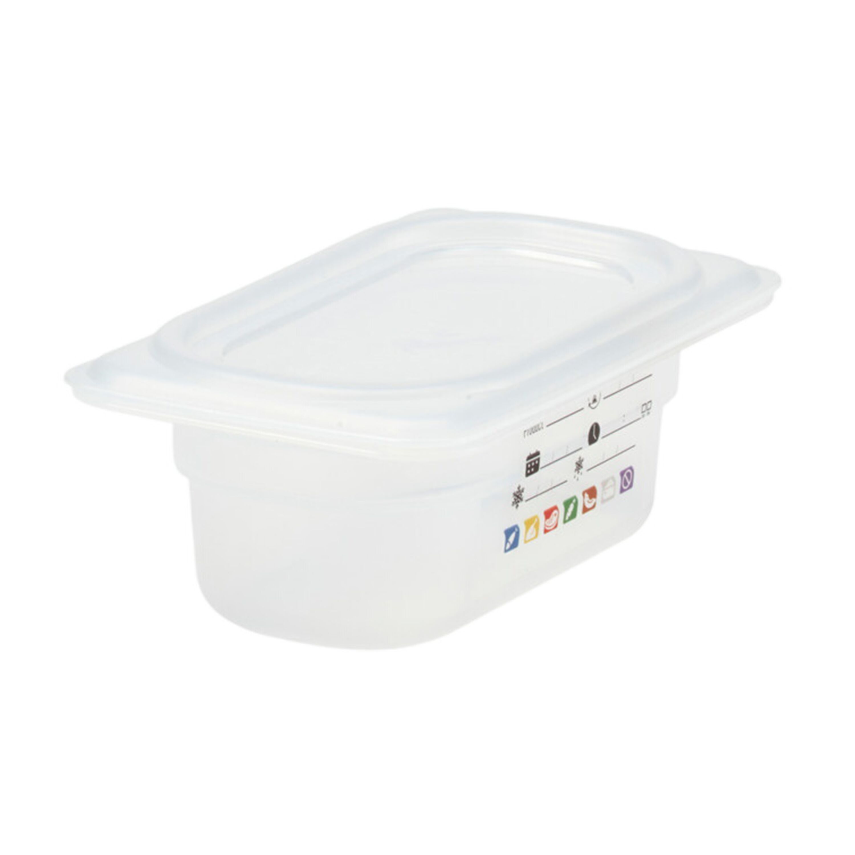 (6 pièces) CAMBRO | SafeTrak - Récipients en polypropylène GN 1/9 - laiteux - Hauteur : 65mm