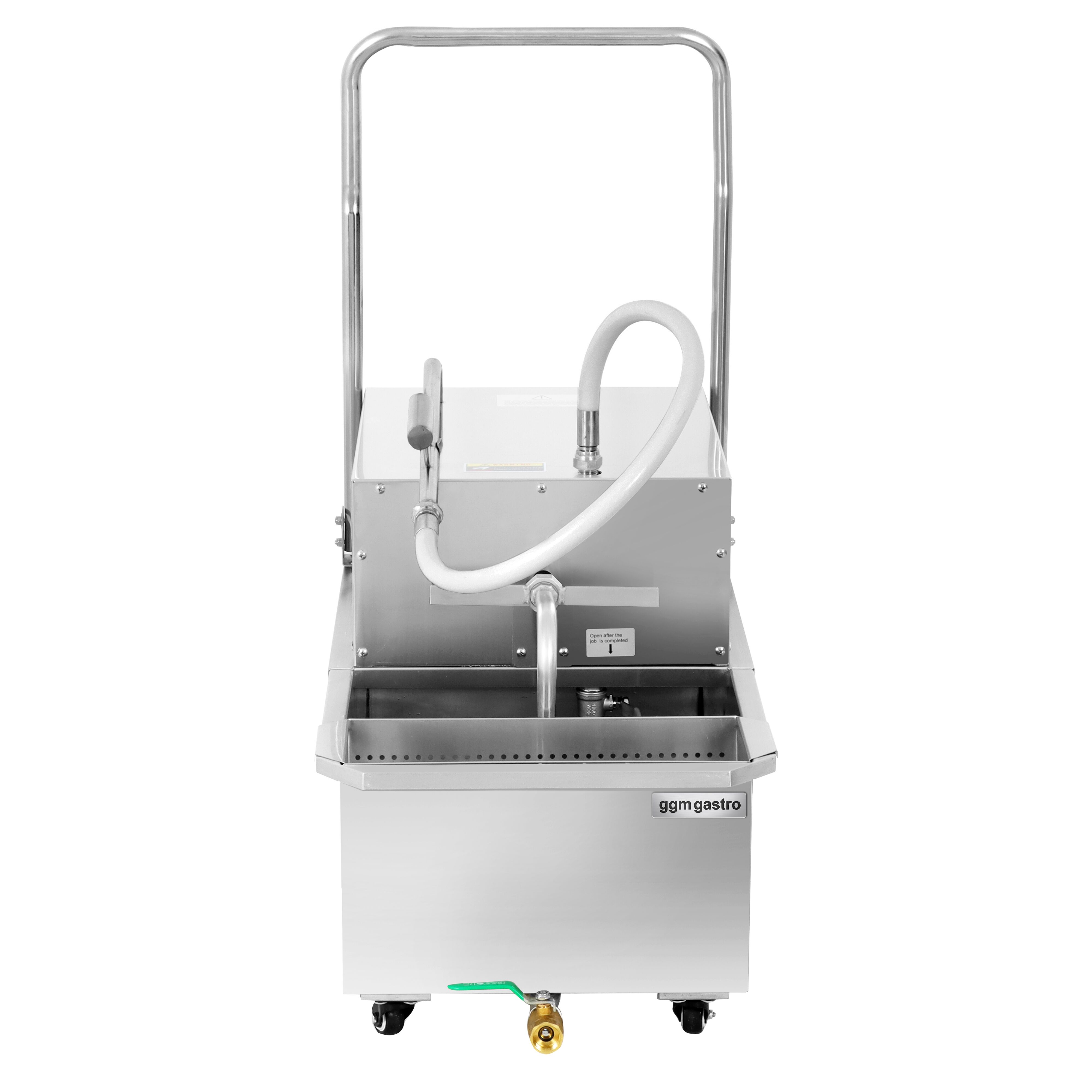 Filtre à huile de friture avec robinet de vidange – 48 litres/minute – 550 watts