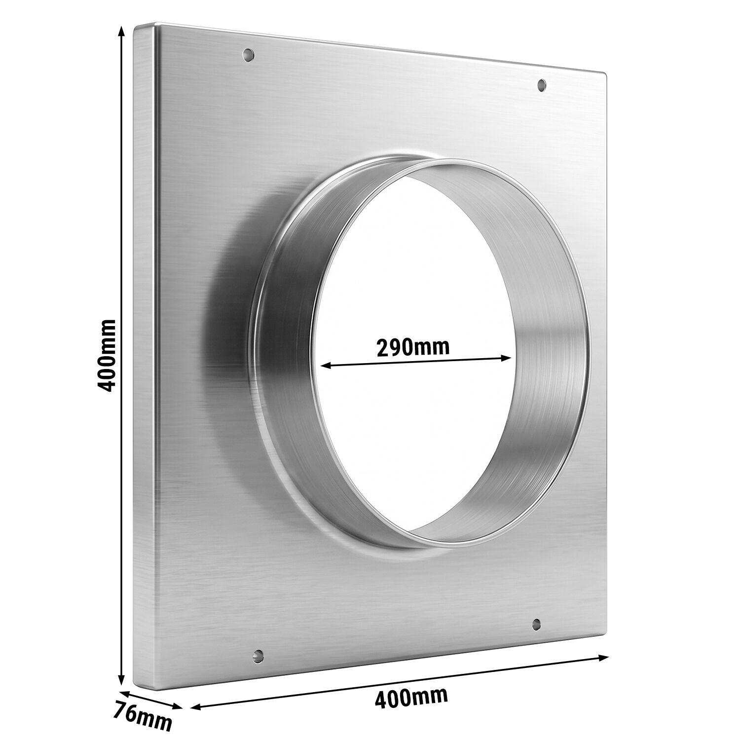 Ansaugstutze - Ø 290 mm - für Lüftungsrohre Ø 300mm