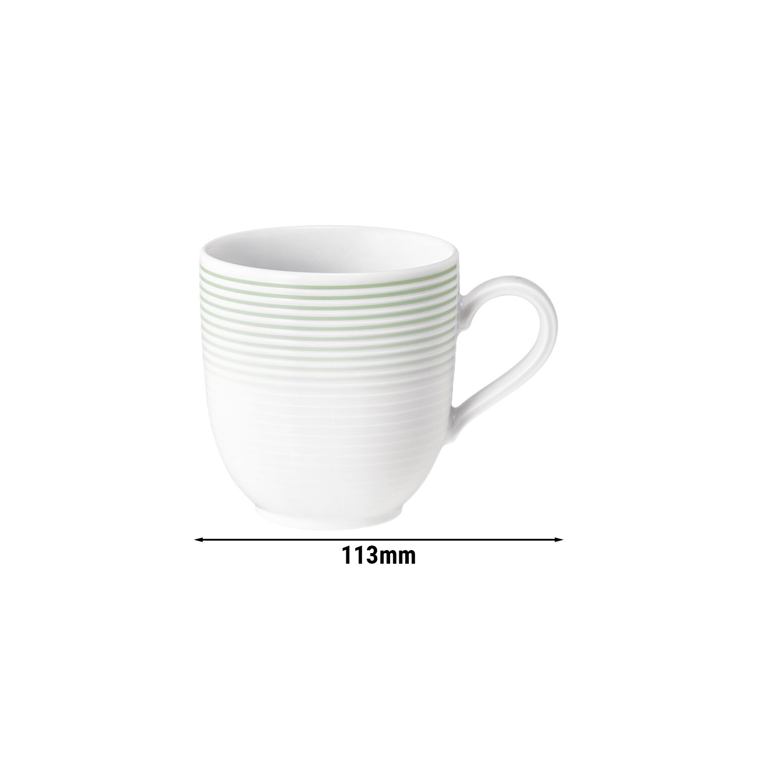 (6 pièces) SELTMANN WEIDEN | Mug avec anse Tulipe - 0,28 litre - Vert sauge