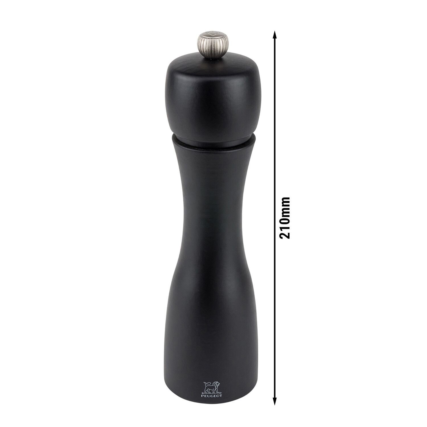 (6 pièces) PEUGEOT | TAHITI – Moulin à poivre – Bois – Noir mat – Hauteur : 200 mm