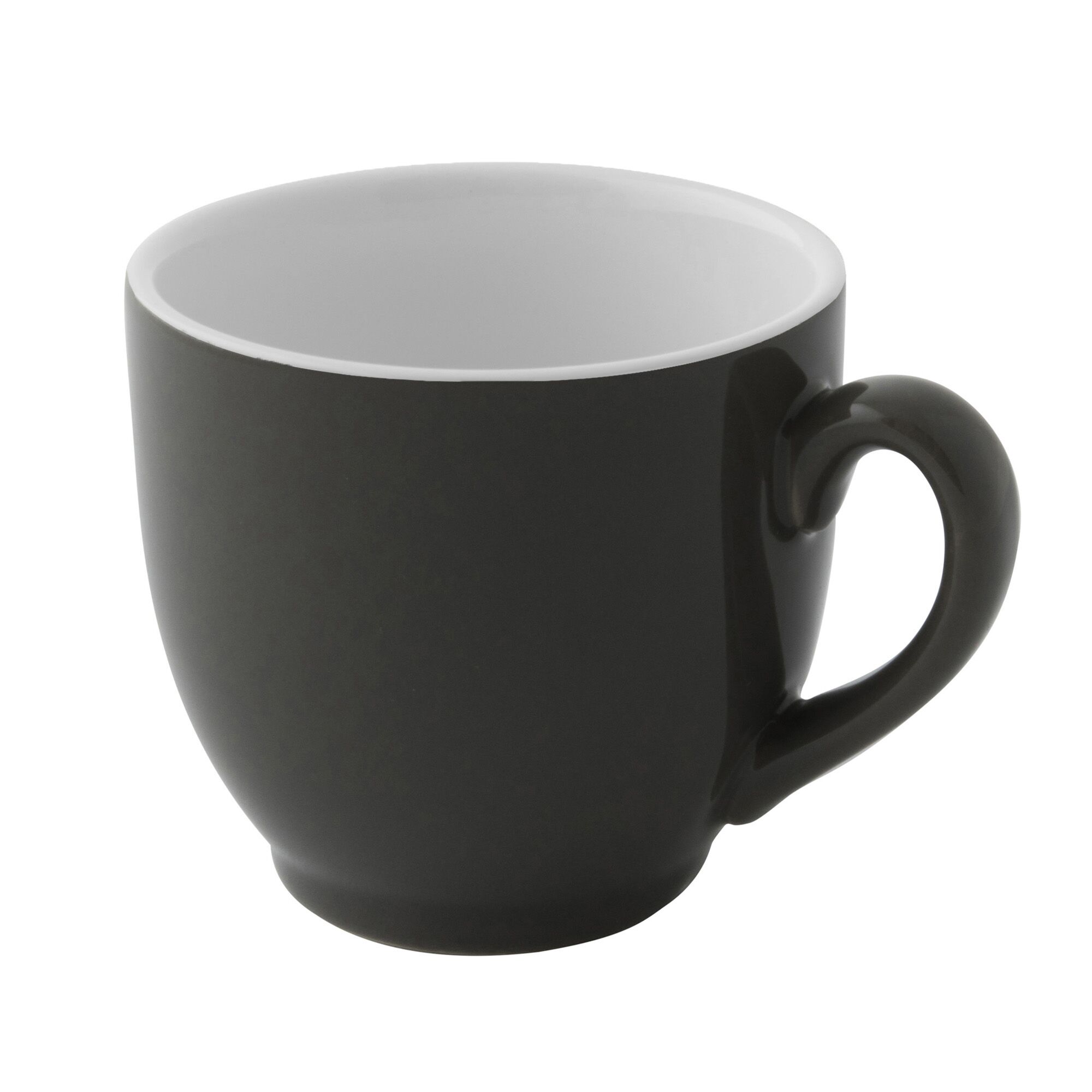 (6 pièces) COLORS – Tasse à café – 140 ml – Gris
